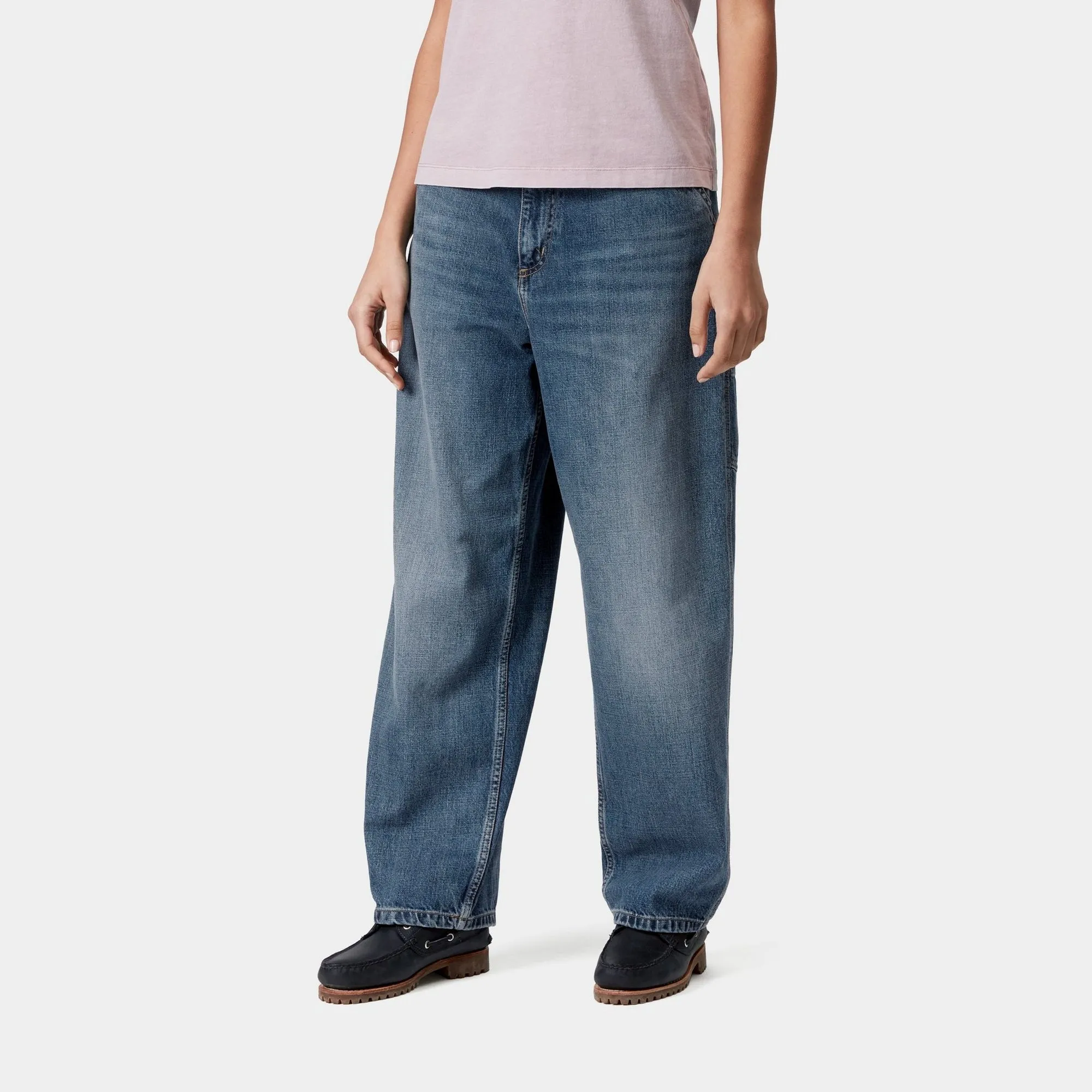 Womens Brandon Single Knee Pant | Blue (dark used wash) Carhartt WIP