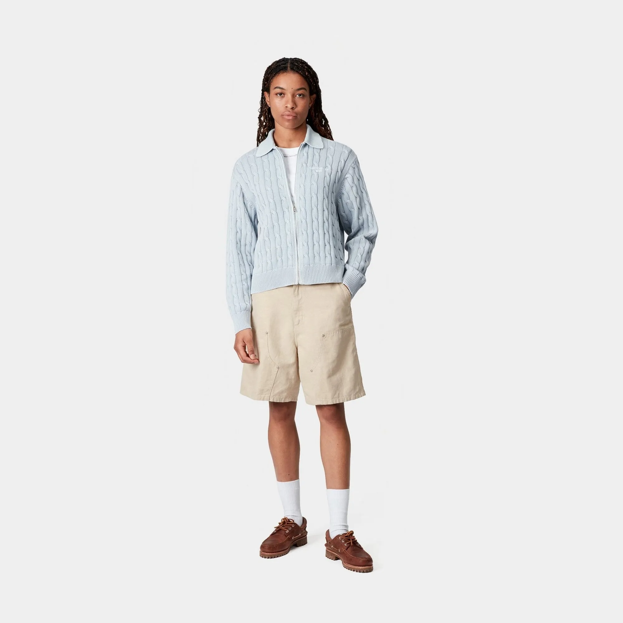 Womens Branford Double Knee Short | Natural Carhartt WIP