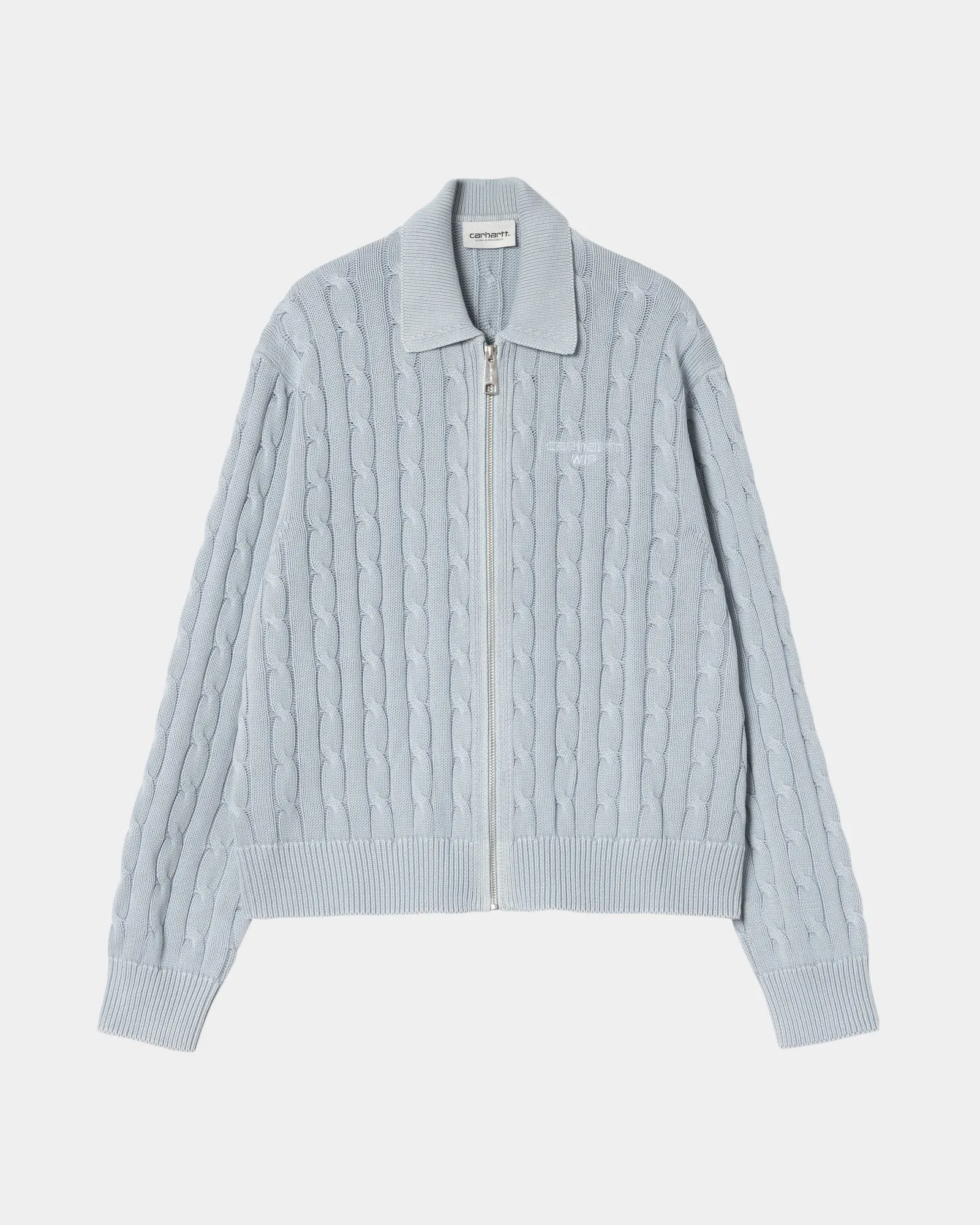 Womens Carter Sweater Jacket | Blue Fog Carhartt WIP