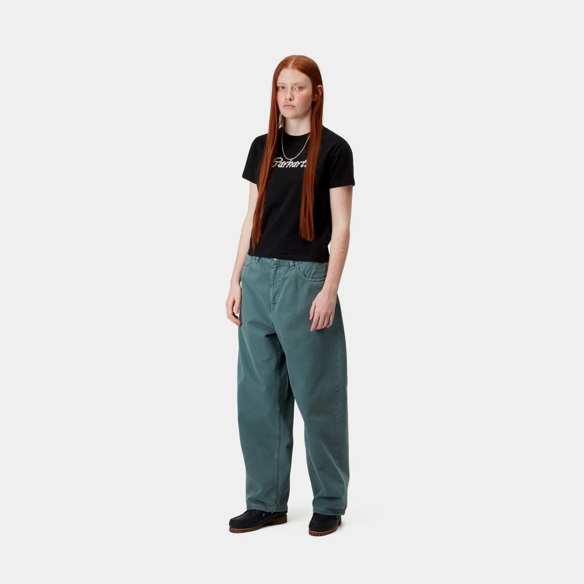 Womens Chained T-Shirt | Black / White Carhartt WIP