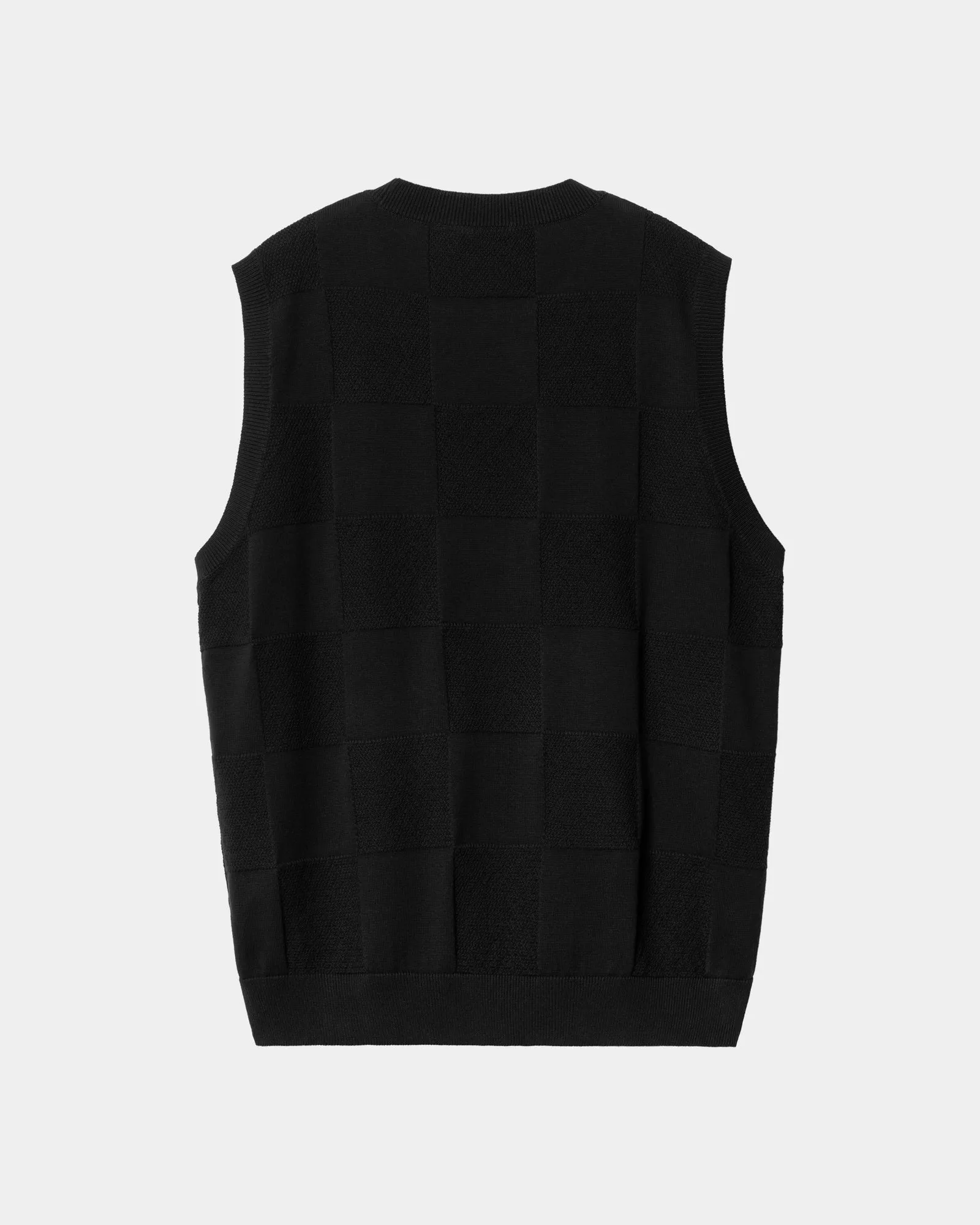 Womens Checker Vest Sweater | Black Carhartt WIP
