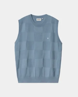 Womens Checker Vest Sweater | Frosted Blue Carhartt WIP