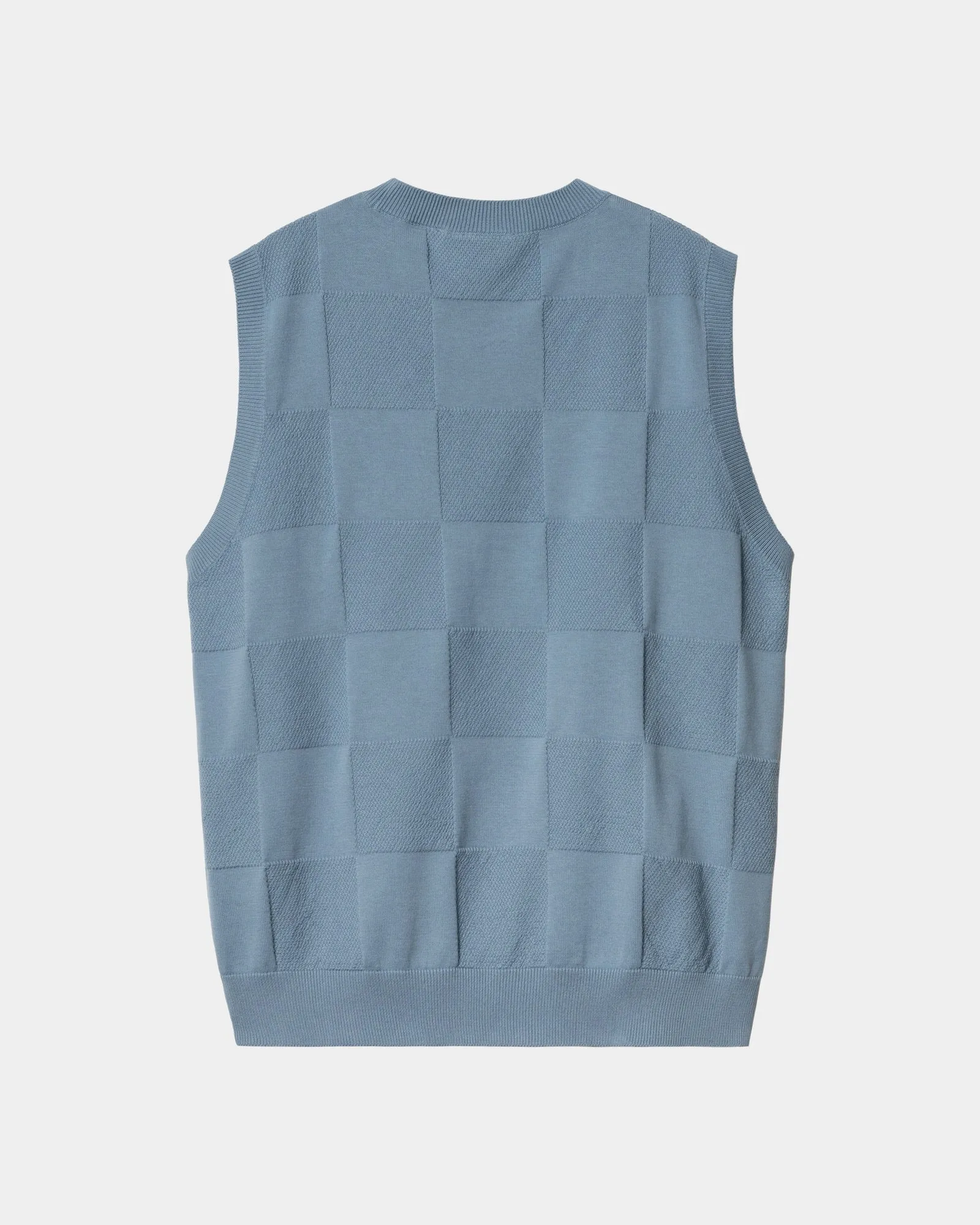 Womens Checker Vest Sweater | Frosted Blue Carhartt WIP