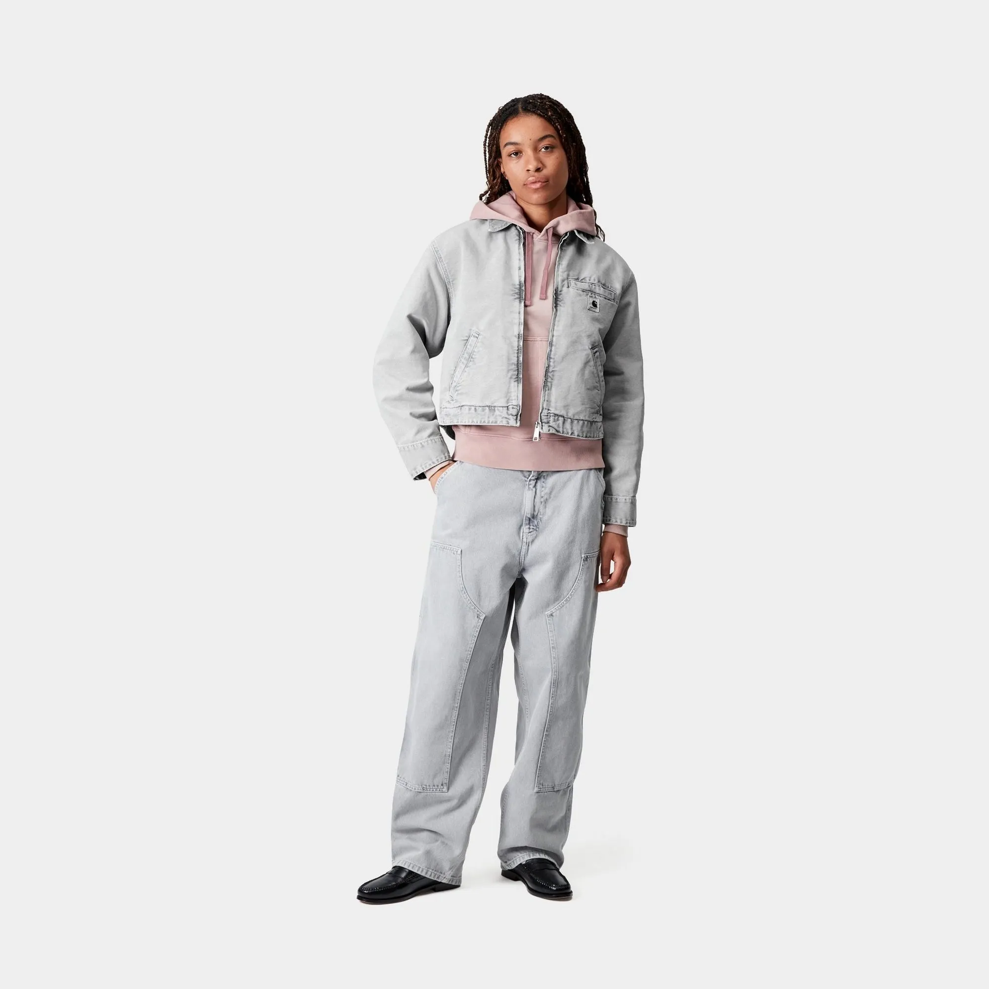 Womens Emery Jacket | Black / Black (chalk wash) Carhartt WIP