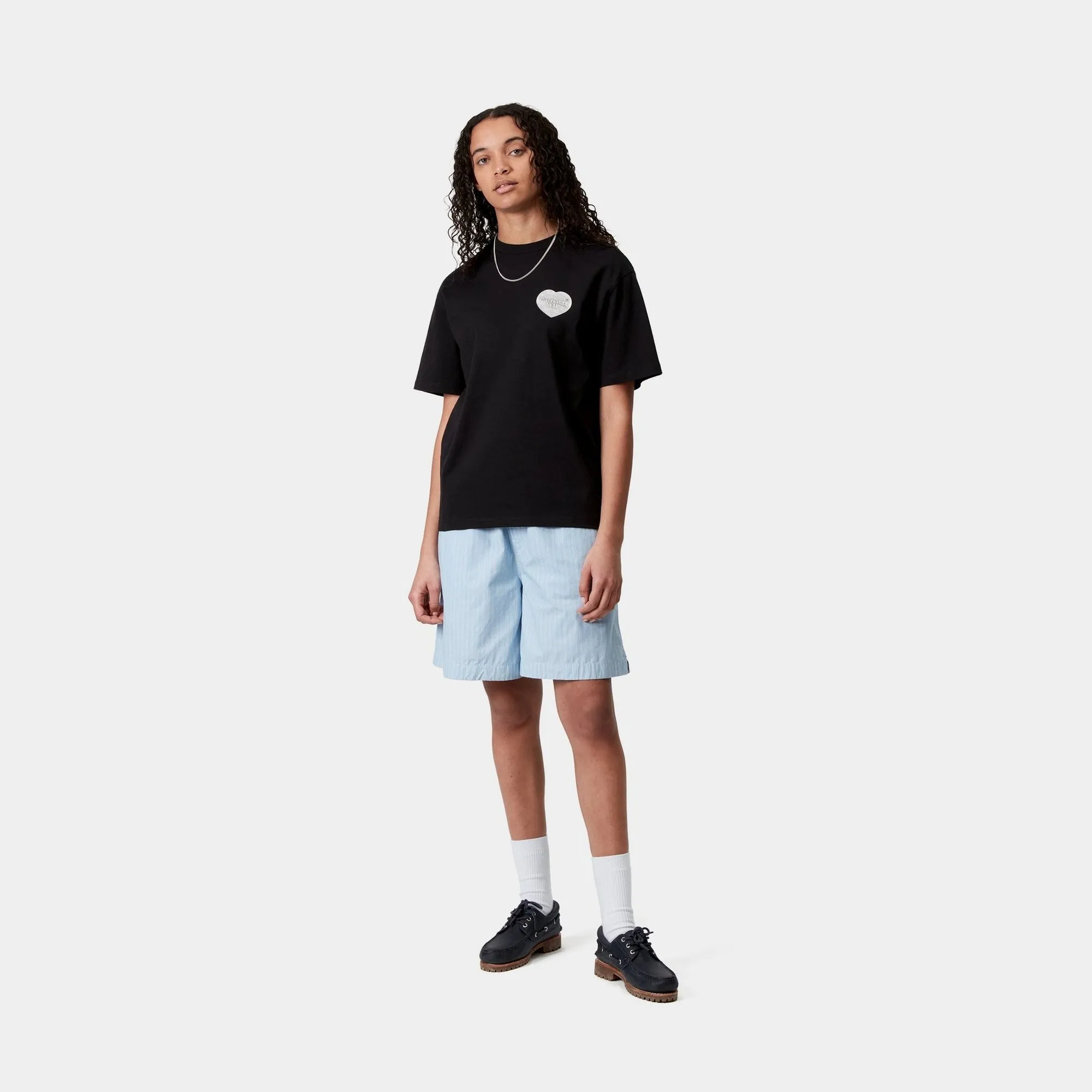 Womens Hartt Chain T-Shirt | Black Carhartt WIP