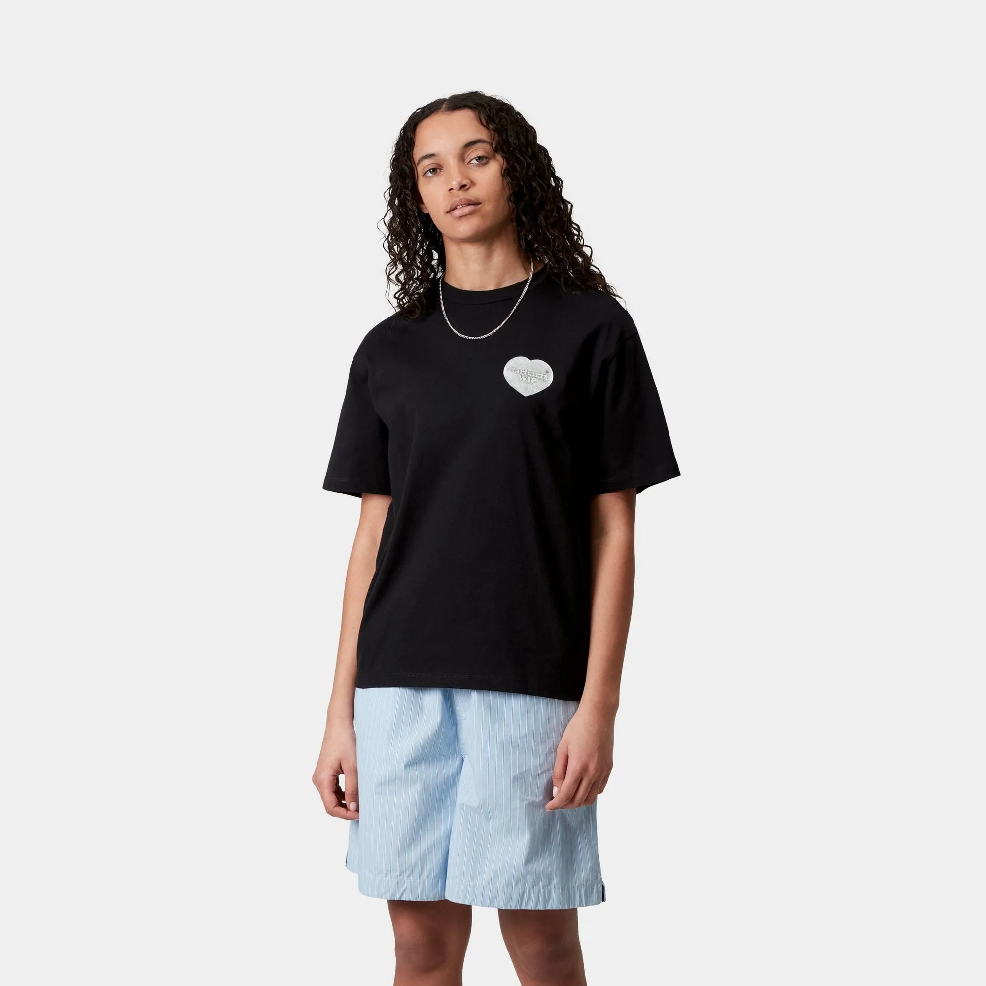 Womens Hartt Chain T-Shirt | Black Carhartt WIP