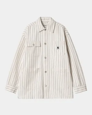 Womens Hendry Coat | Wax / Dark Navy Seaton Stripe Carhartt WIP