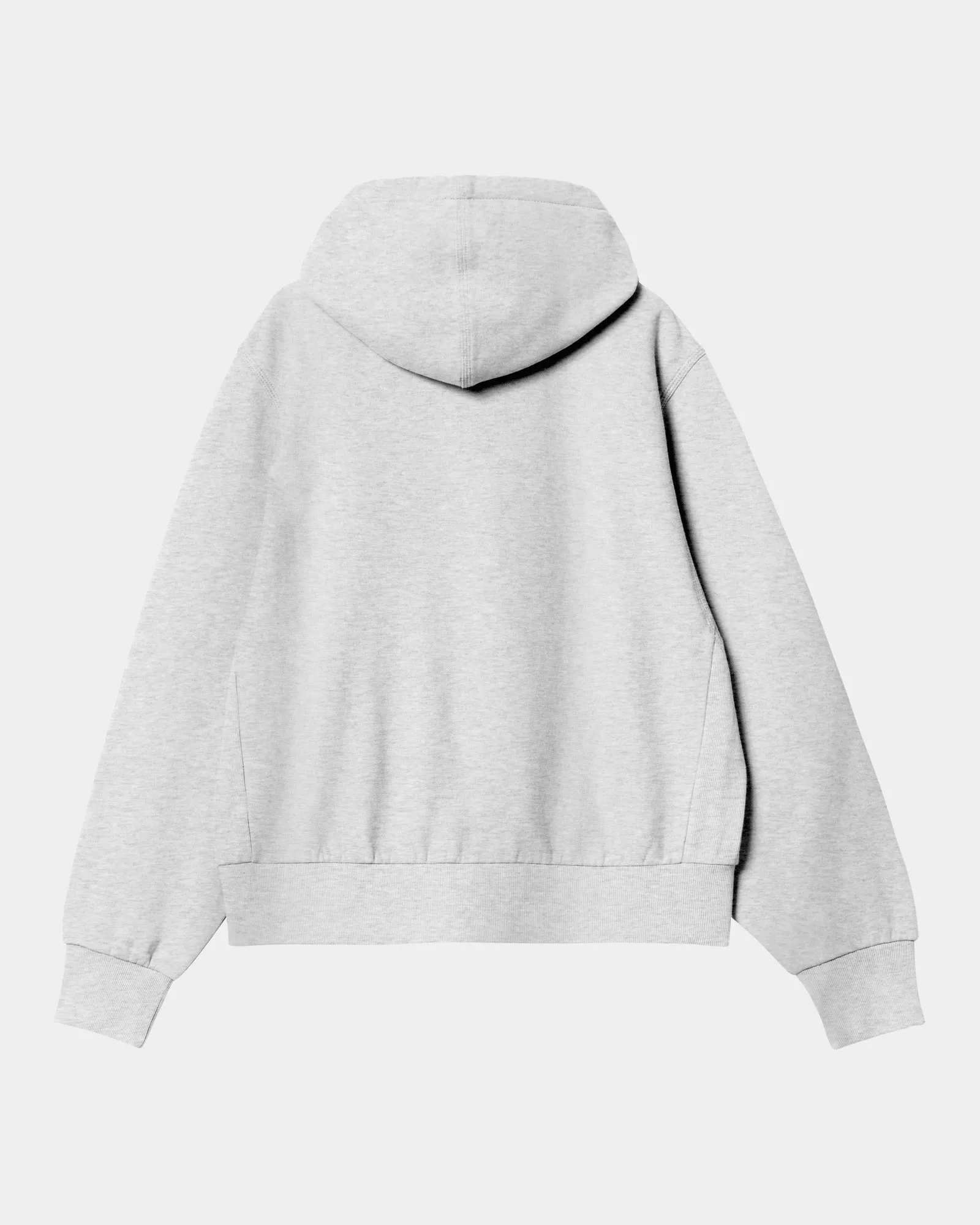 Womens Hooded American Script Jacket | Ash Heather Carhartt WIP
