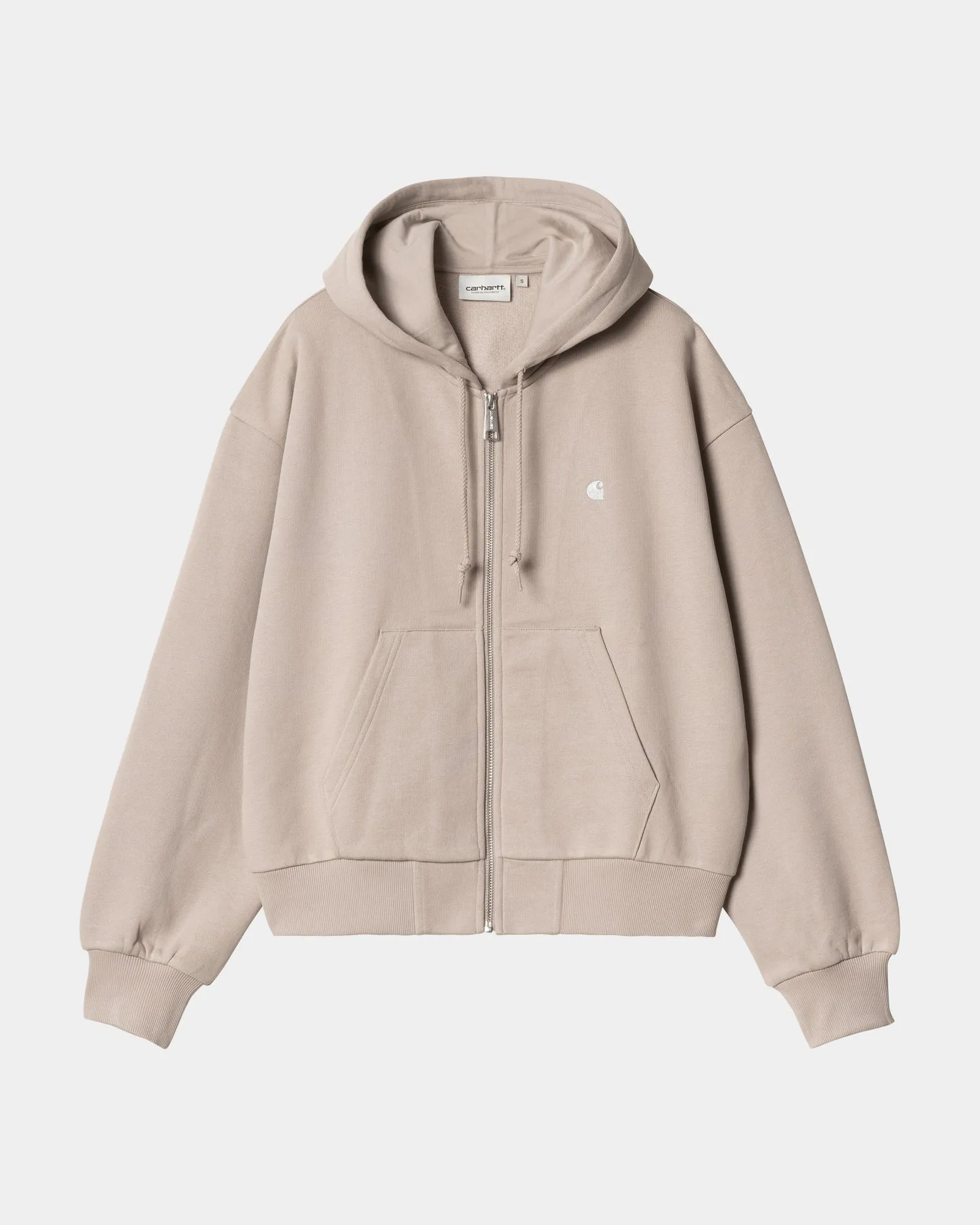 Womens Hooded Casey Jacket | Dusky Beige / Silver Carhartt WIP