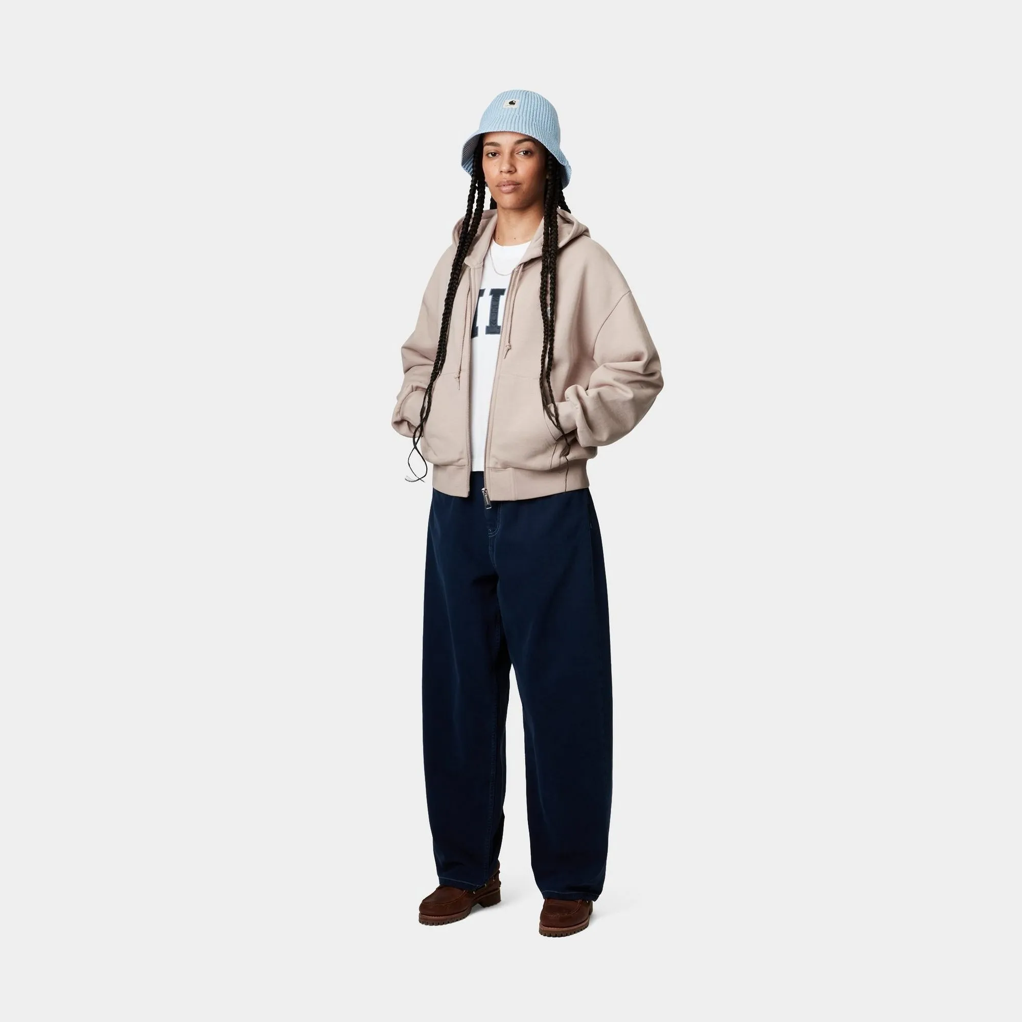 Womens Hooded Casey Jacket | Dusky Beige / Silver Carhartt WIP