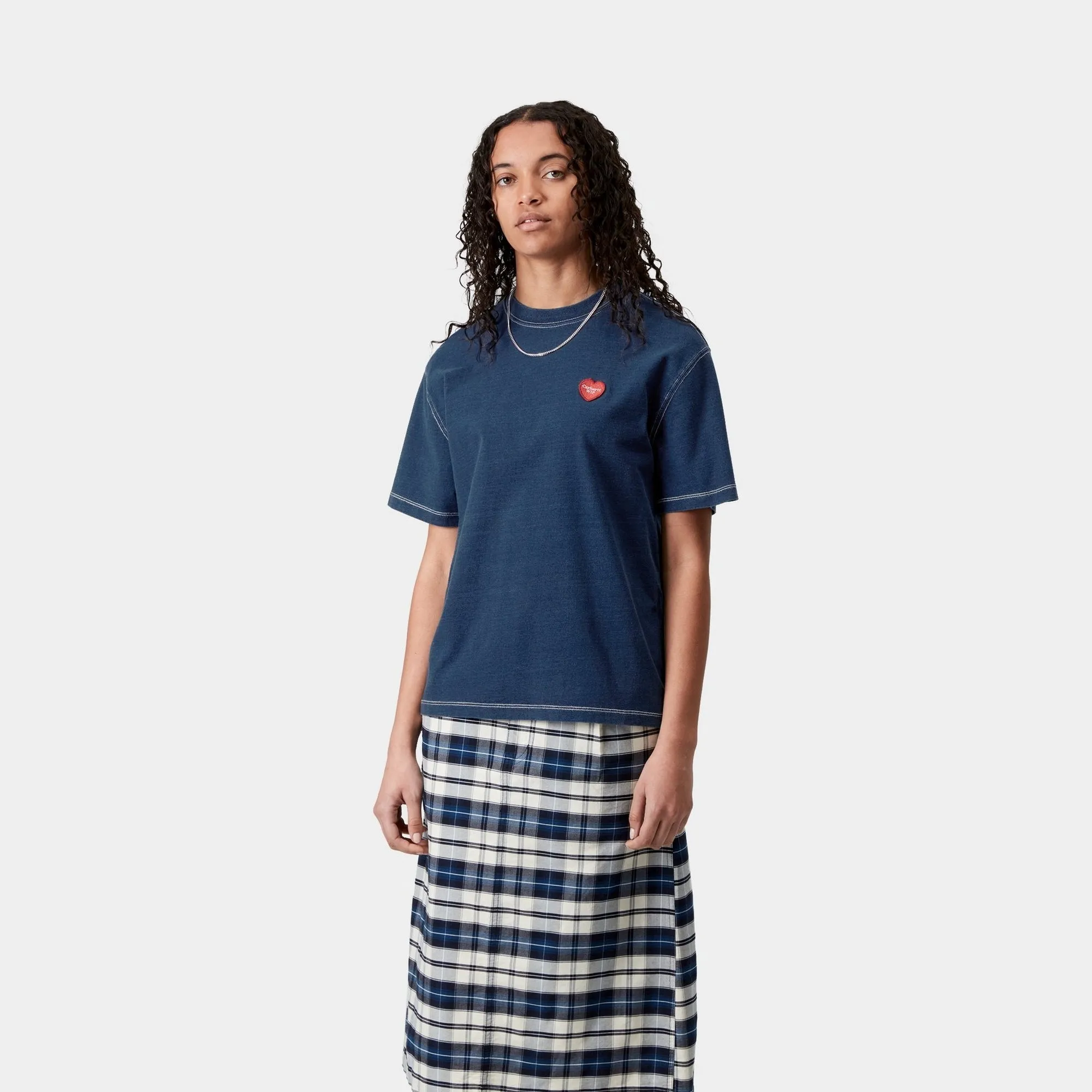 Womens Ingo T-Shirt | Dark Blue Carhartt WIP