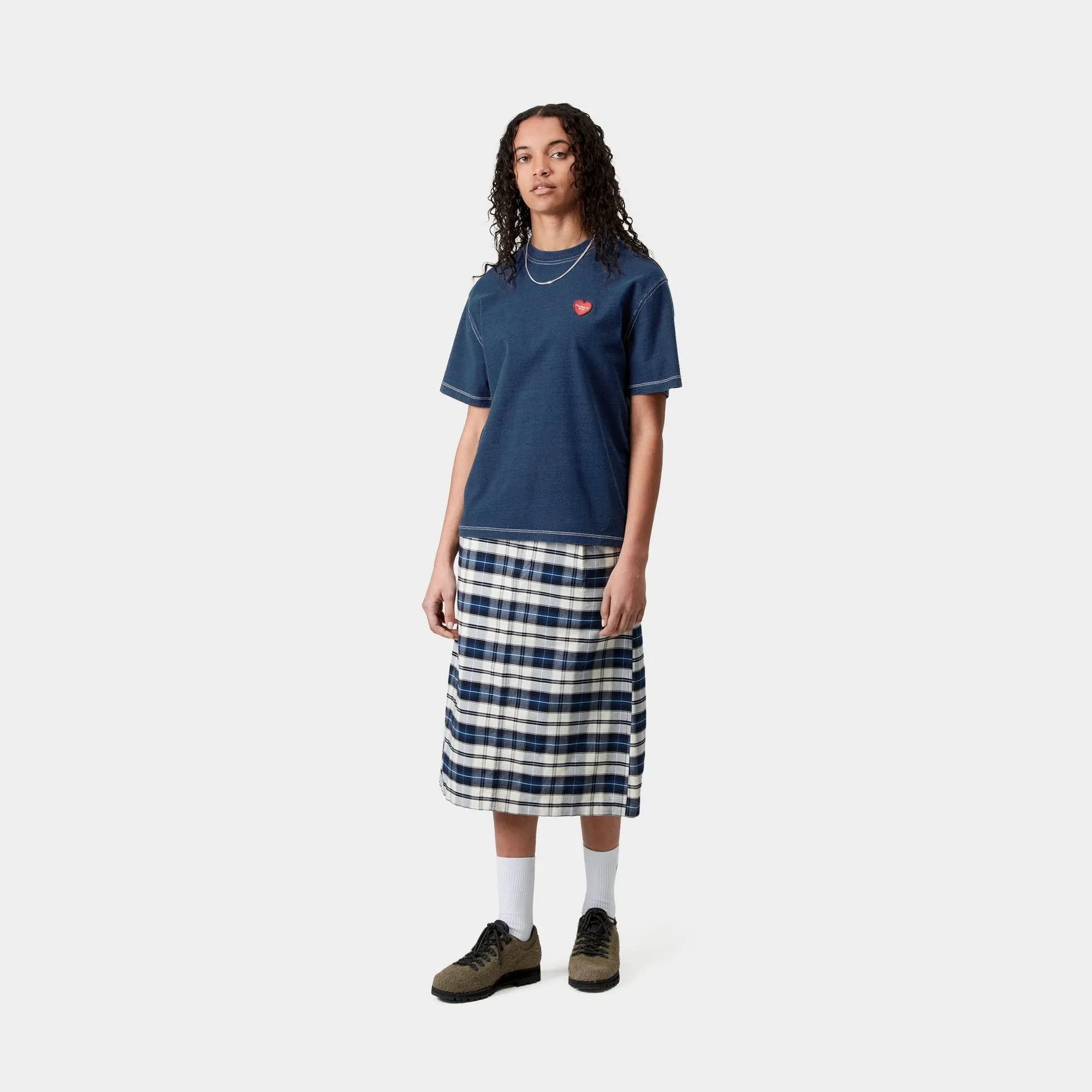Womens Ingo T-Shirt | Dark Blue Carhartt WIP