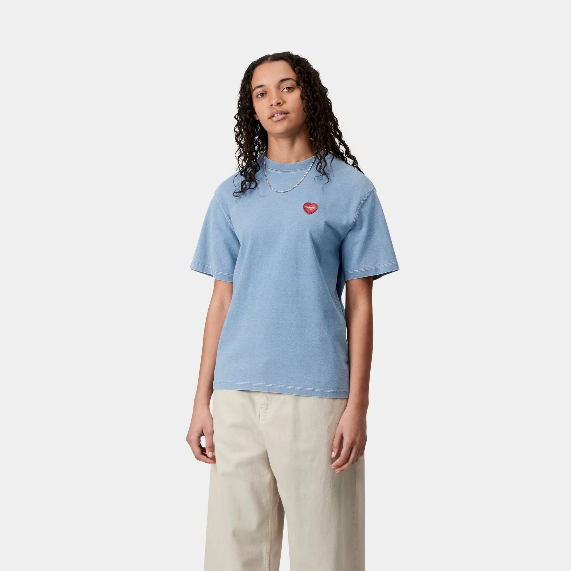 Womens Ingo T-Shirt | Light Blue Carhartt WIP