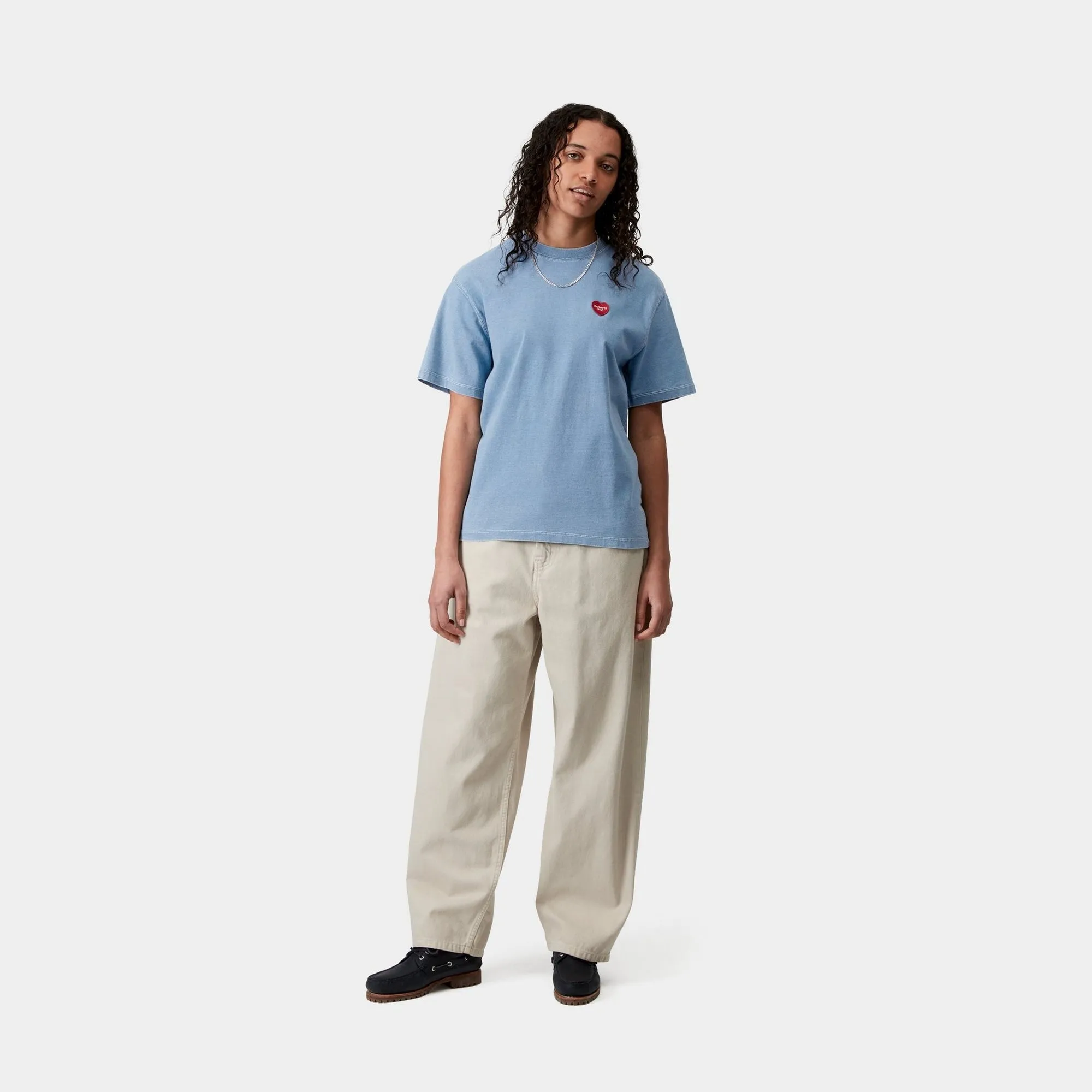 Womens Ingo T-Shirt | Light Blue Carhartt WIP