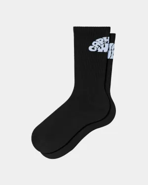 Womens Jazzy Socks | Black / Air Sky Carhartt WIP