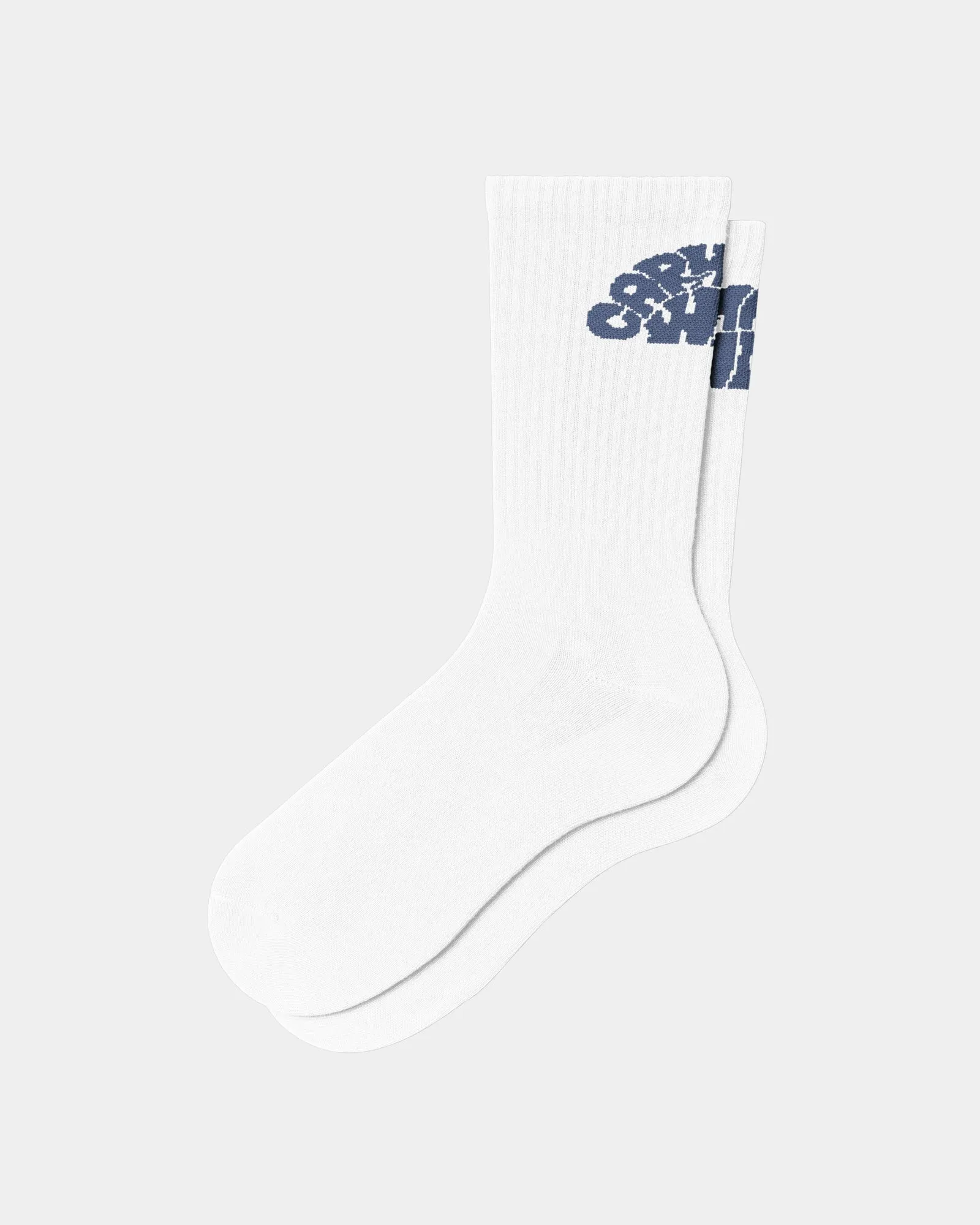 Womens Jazzy Socks | White / Blue Iris Carhartt WIP