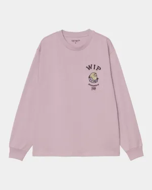 Womens Long Sleeve Pocket Jubilee T-Shirt | Pink Fog Carhartt WIP