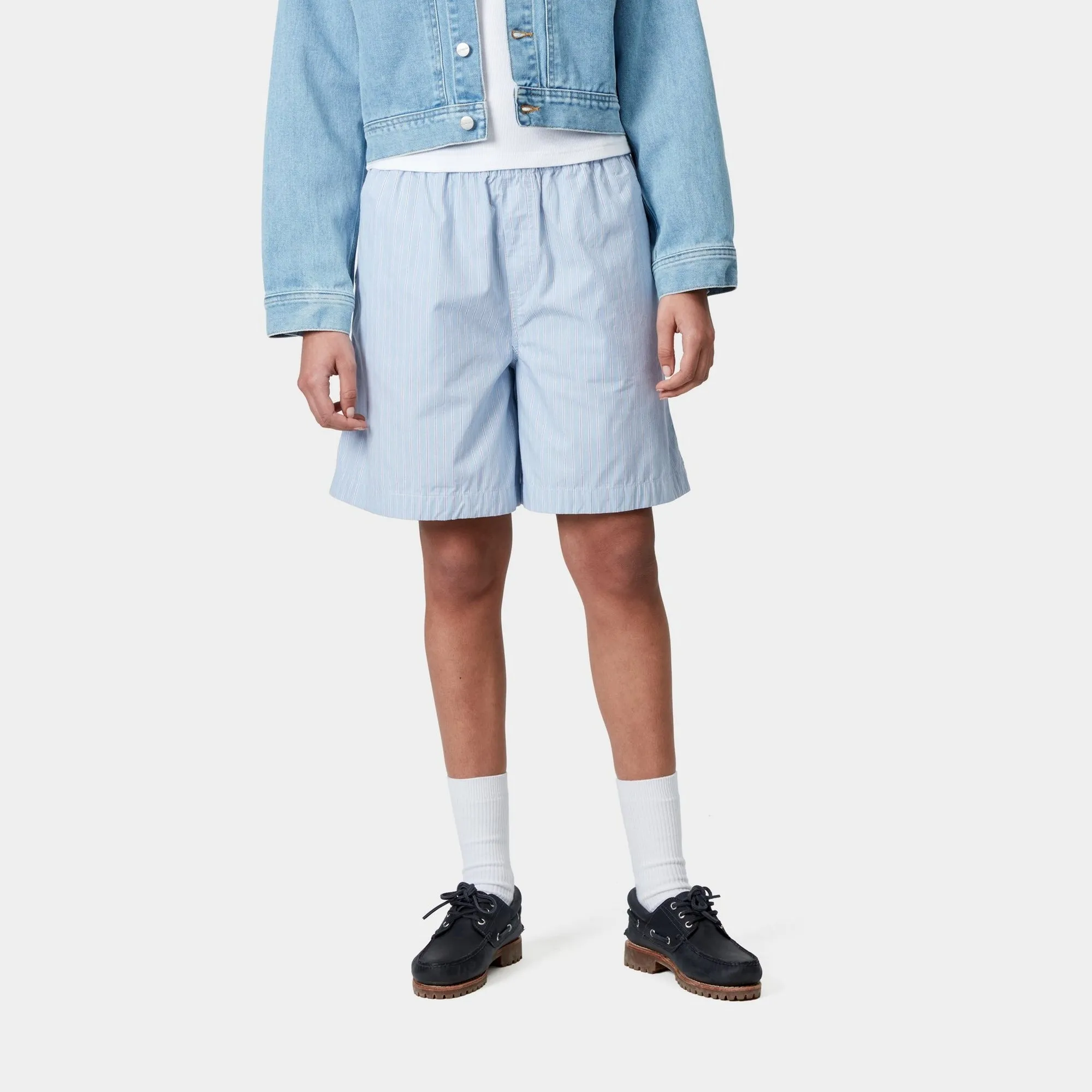 Womens Nota Short | Bluebird Bova Stripe Carhartt WIP