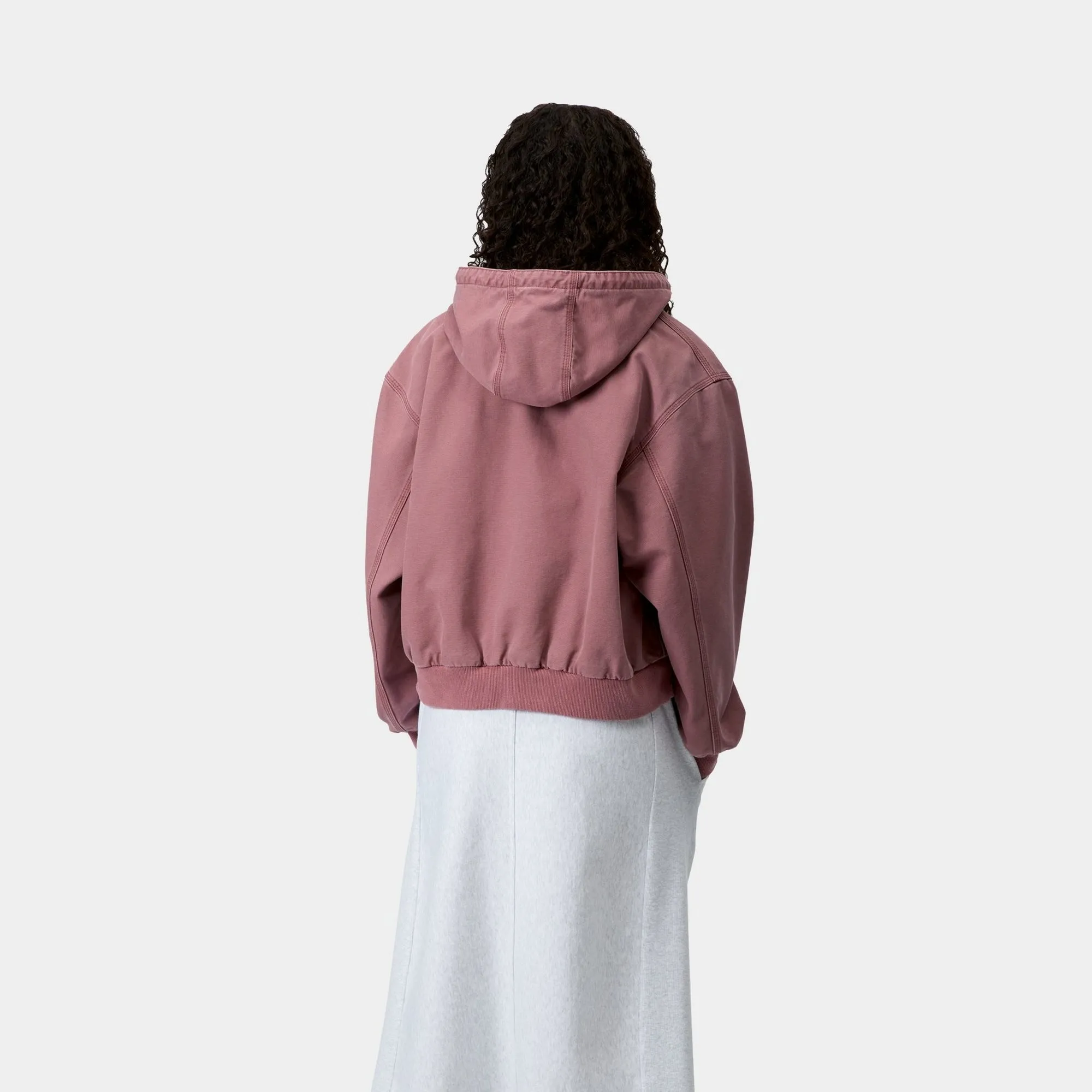Womens OG Active Jacket (Spring) - Stone Canvas | Dusky Pink Carhartt WIP