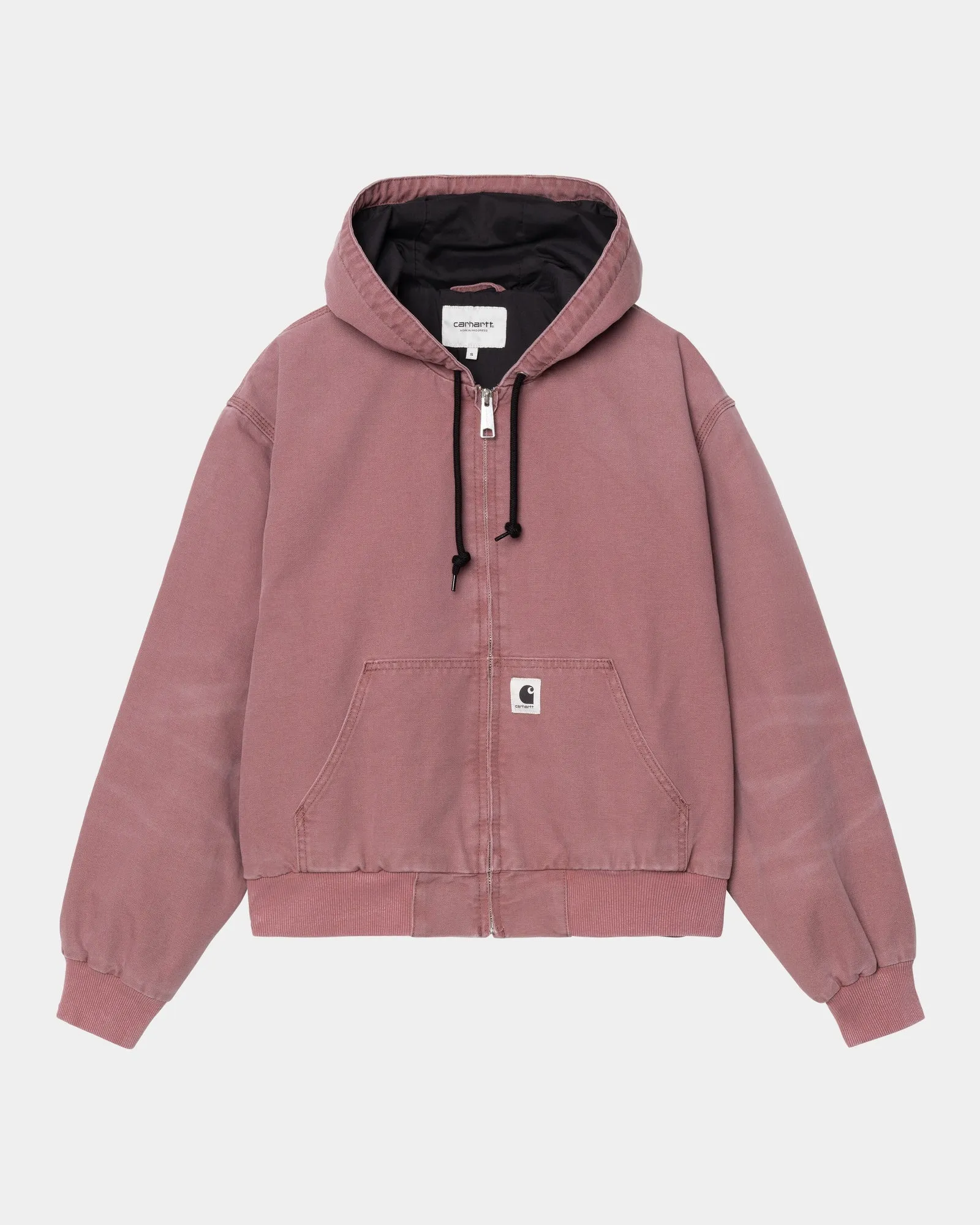 Womens OG Active Jacket (Spring) - Stone Canvas | Dusky Pink Carhartt WIP