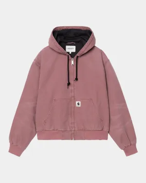 Womens OG Active Jacket (Spring) - Stone Canvas | Dusky Pink Carhartt WIP