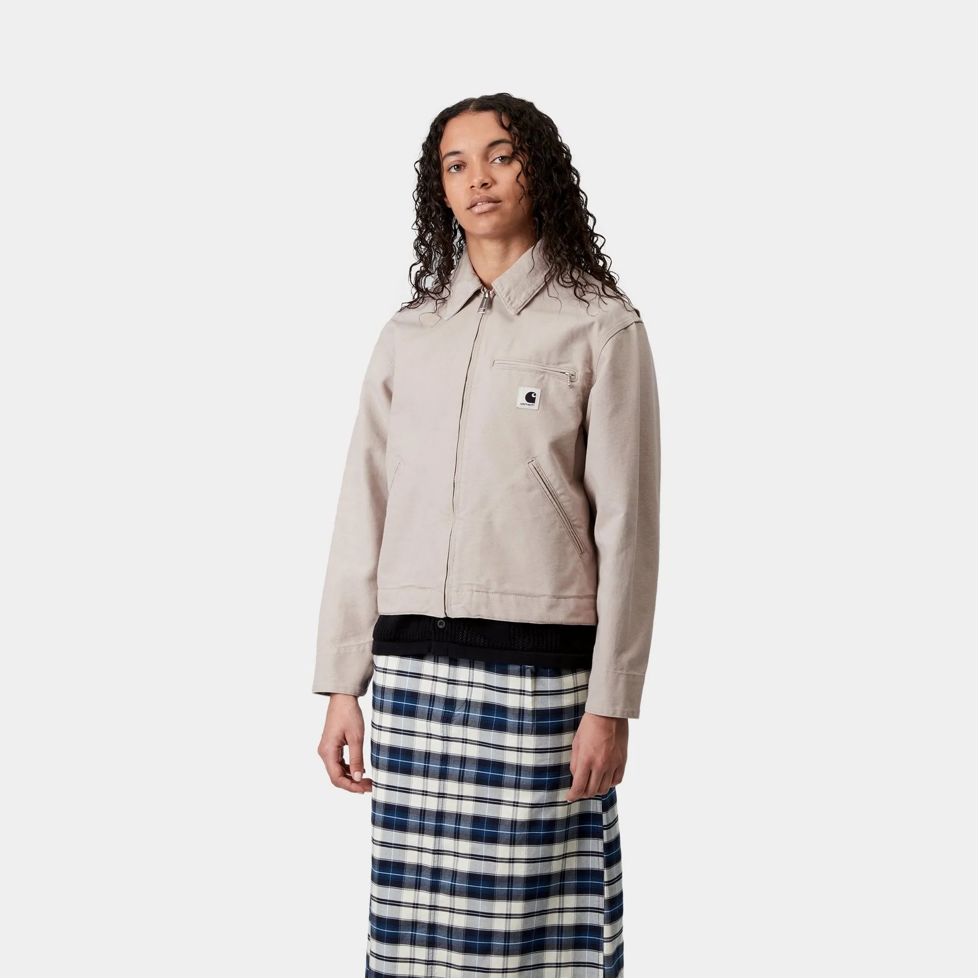 Womens OG Detroit Jacket | Dusky Beige / Dusky Beige (stone canvas) Carhartt WIP