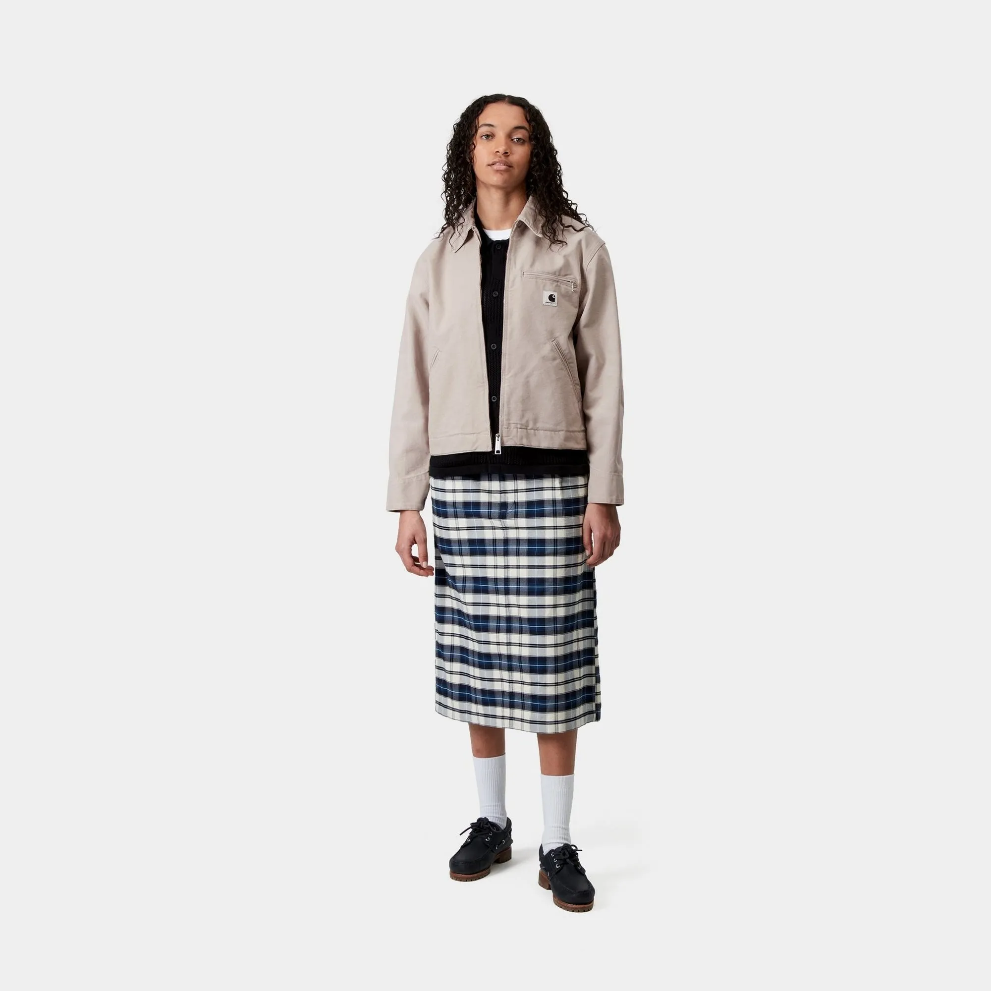 Womens OG Detroit Jacket | Dusky Beige / Dusky Beige (stone canvas) Carhartt WIP