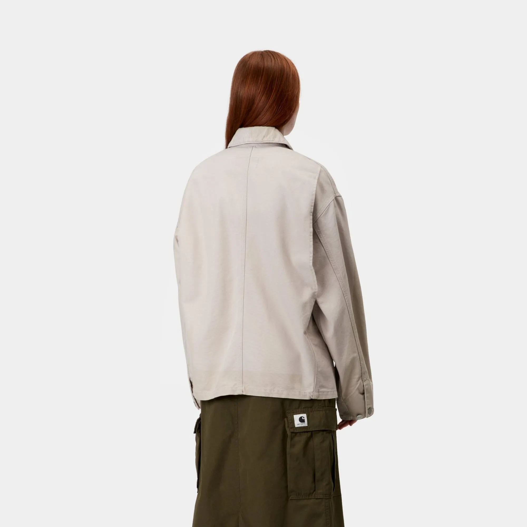 Womens OG Michigan Coat (Spring) - Stone Canvas | Dusky Beige / Dusky Beige Carhartt WIP