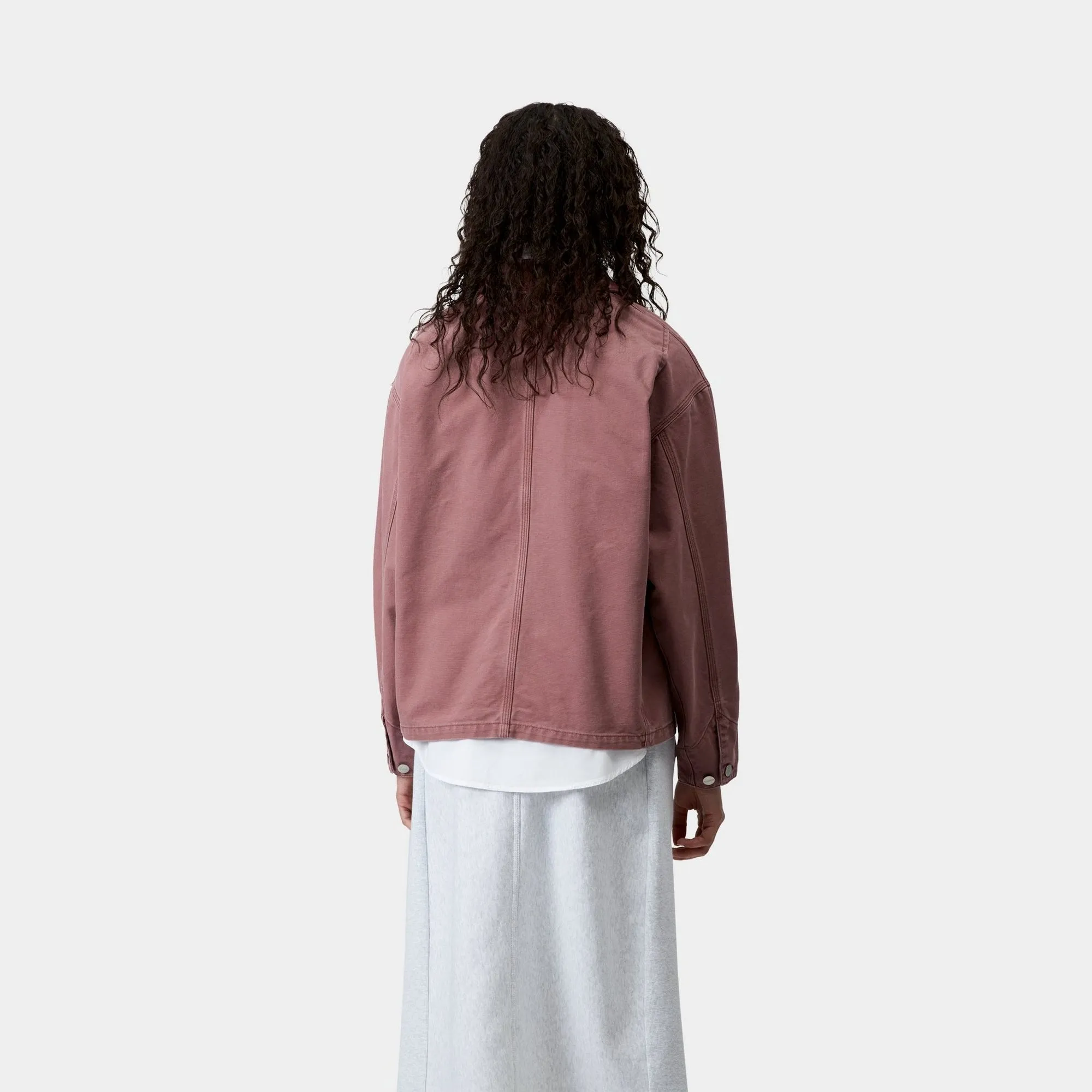 Womens OG Michigan Coat (Spring) - Stone Canvas | Dusky Pink / Dusky Pink Carhartt WIP