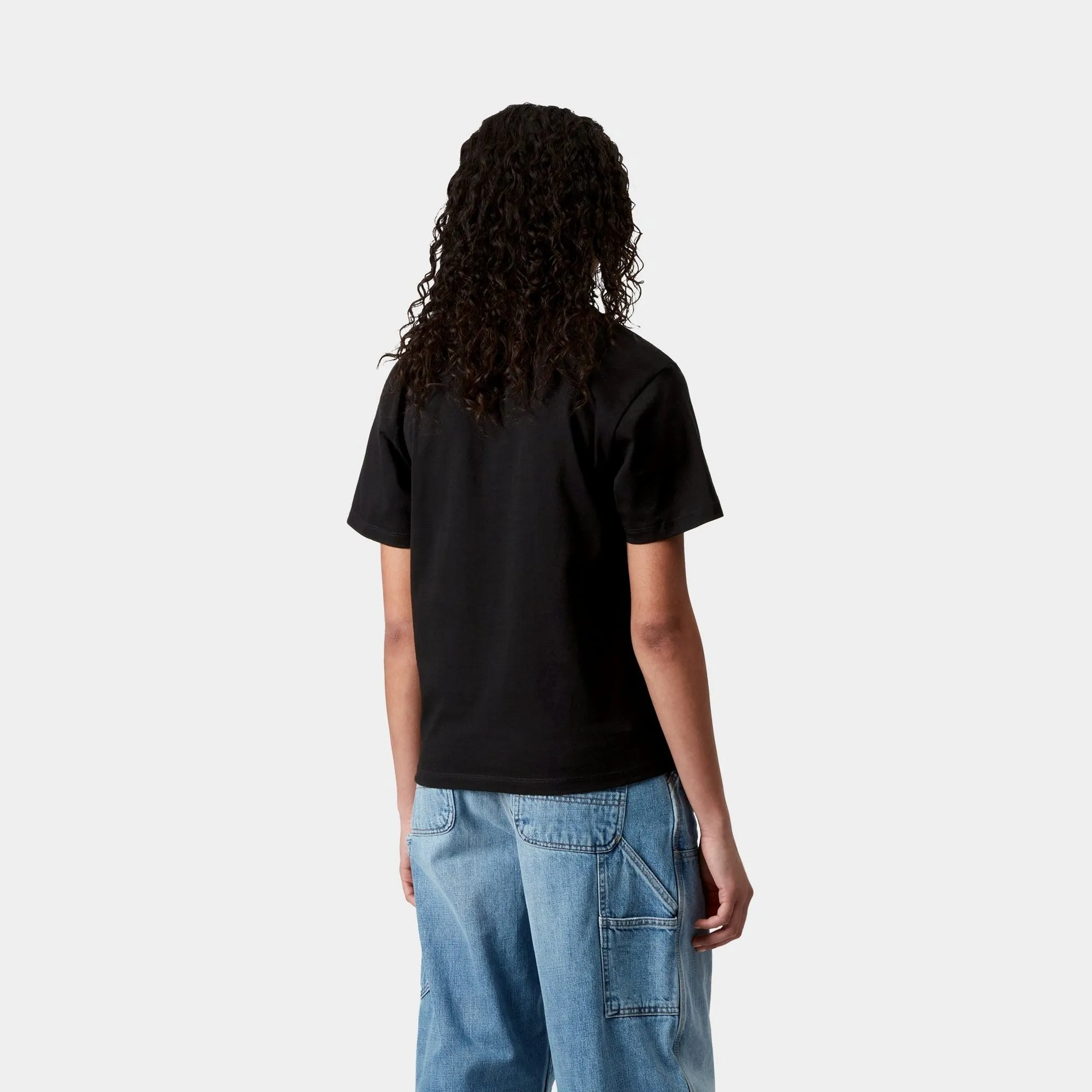 Womens Pocket Heart T-Shirt | Black / Black Carhartt WIP