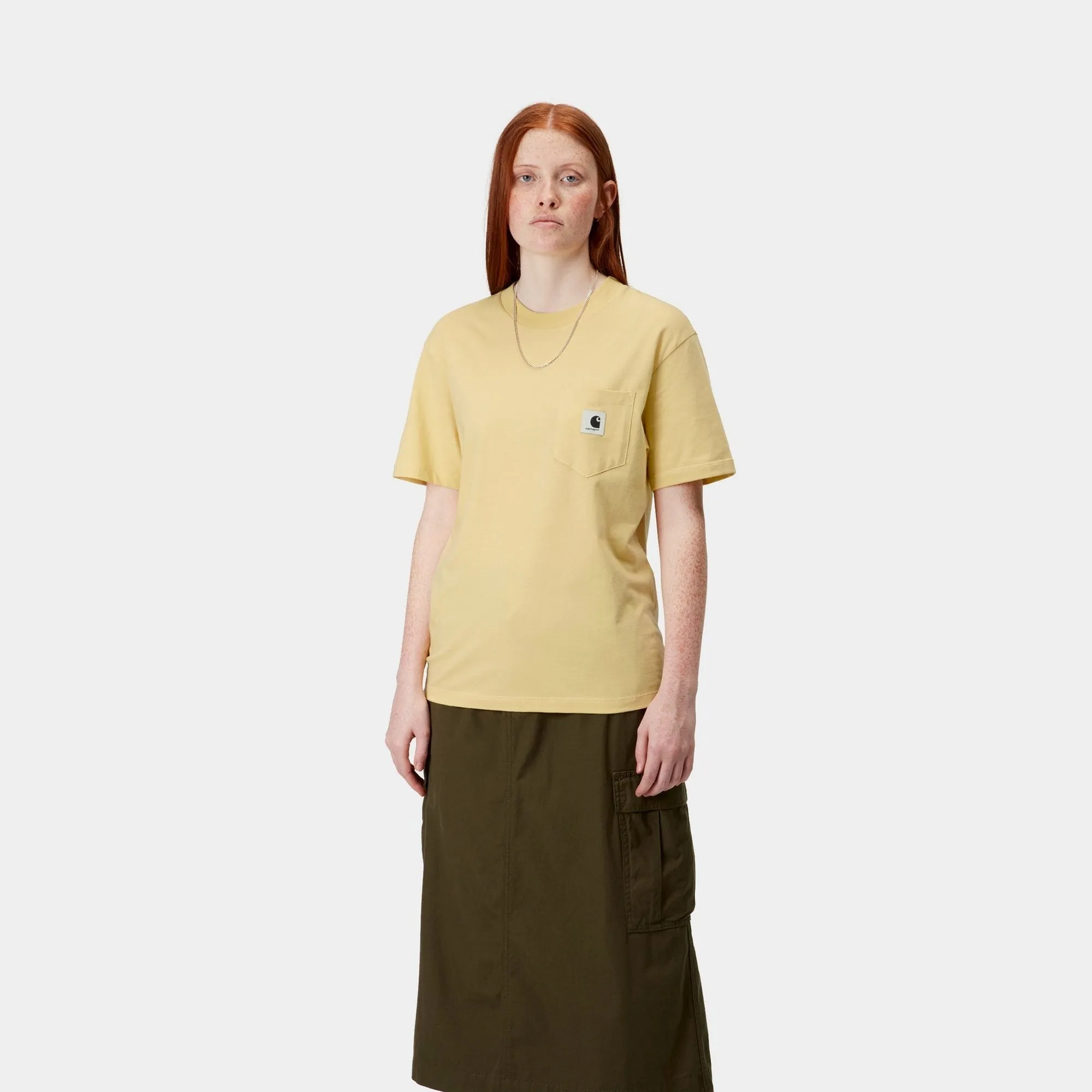 Womens Pocket T-Shirt | Air Yellow Carhartt WIP