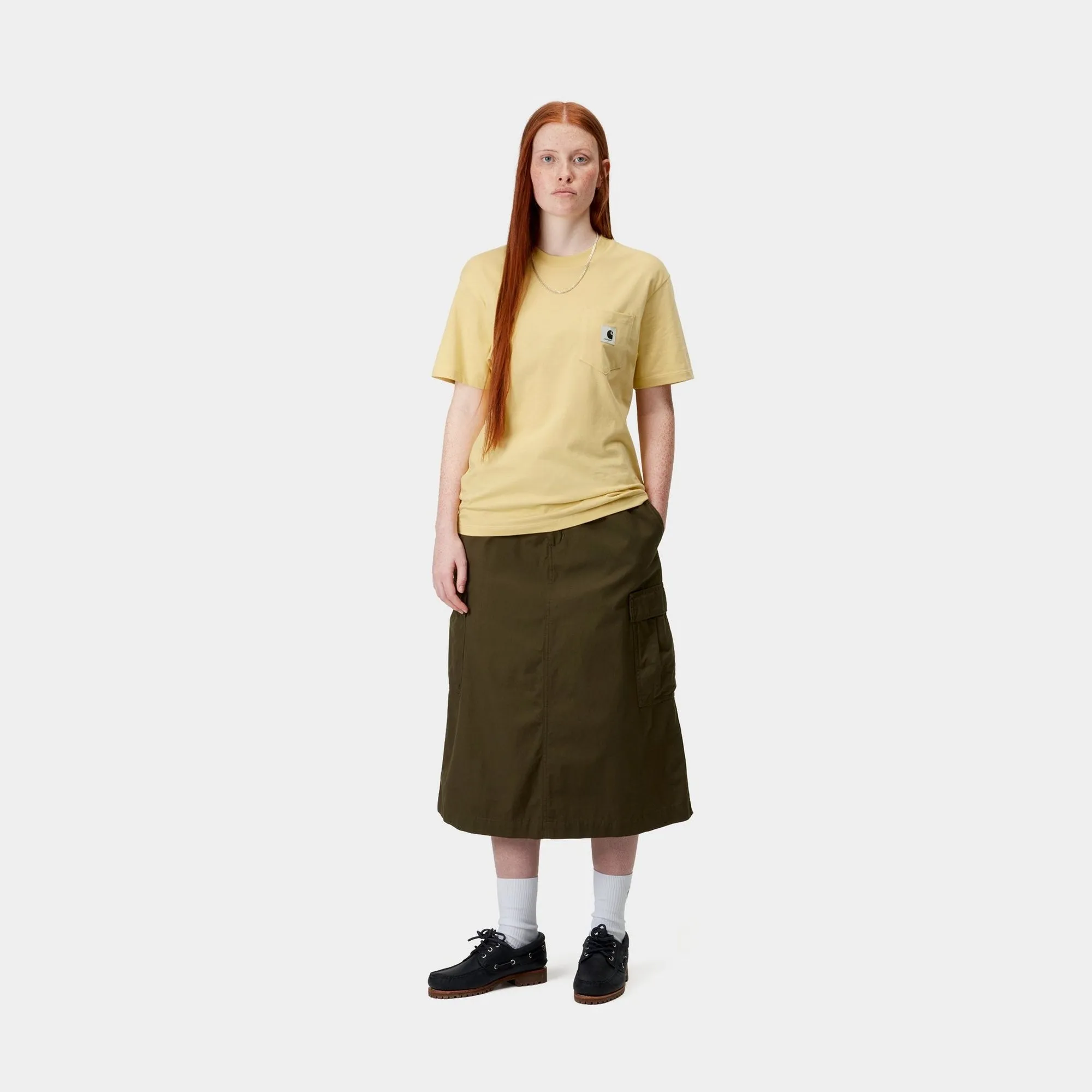 Womens Pocket T-Shirt | Air Yellow Carhartt WIP