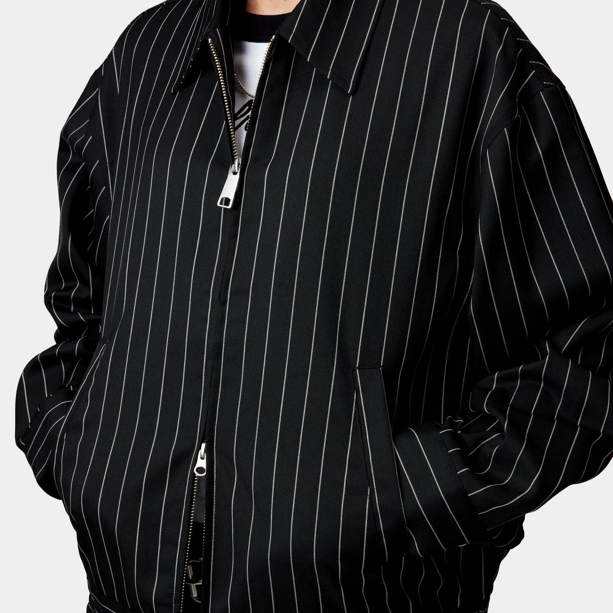 Womens Seaton Stripe Jacket | Black / Wax Carhartt WIP
