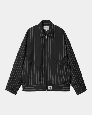 Womens Seaton Stripe Jacket | Black / Wax Carhartt WIP