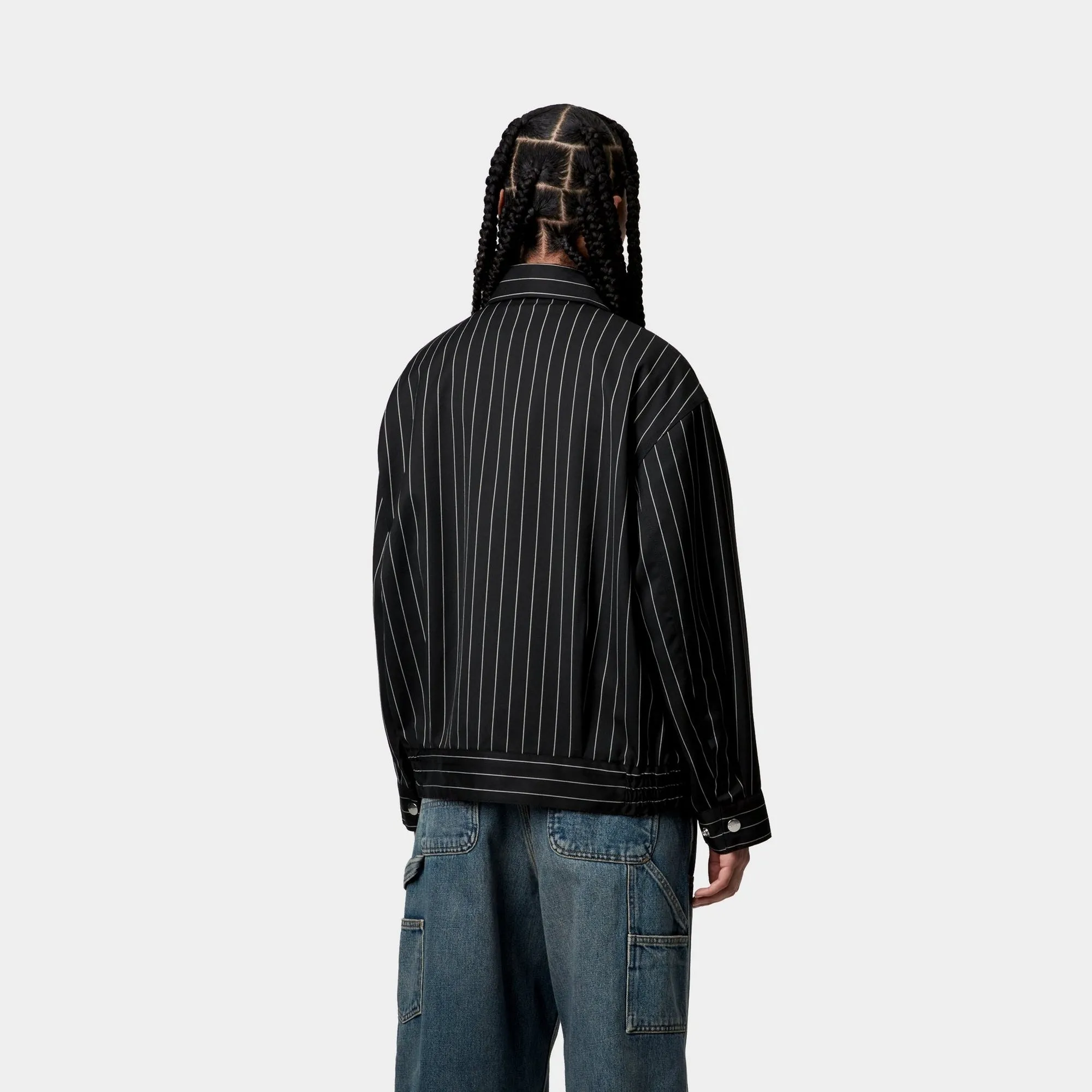 Womens Seaton Stripe Jacket | Black / Wax Carhartt WIP