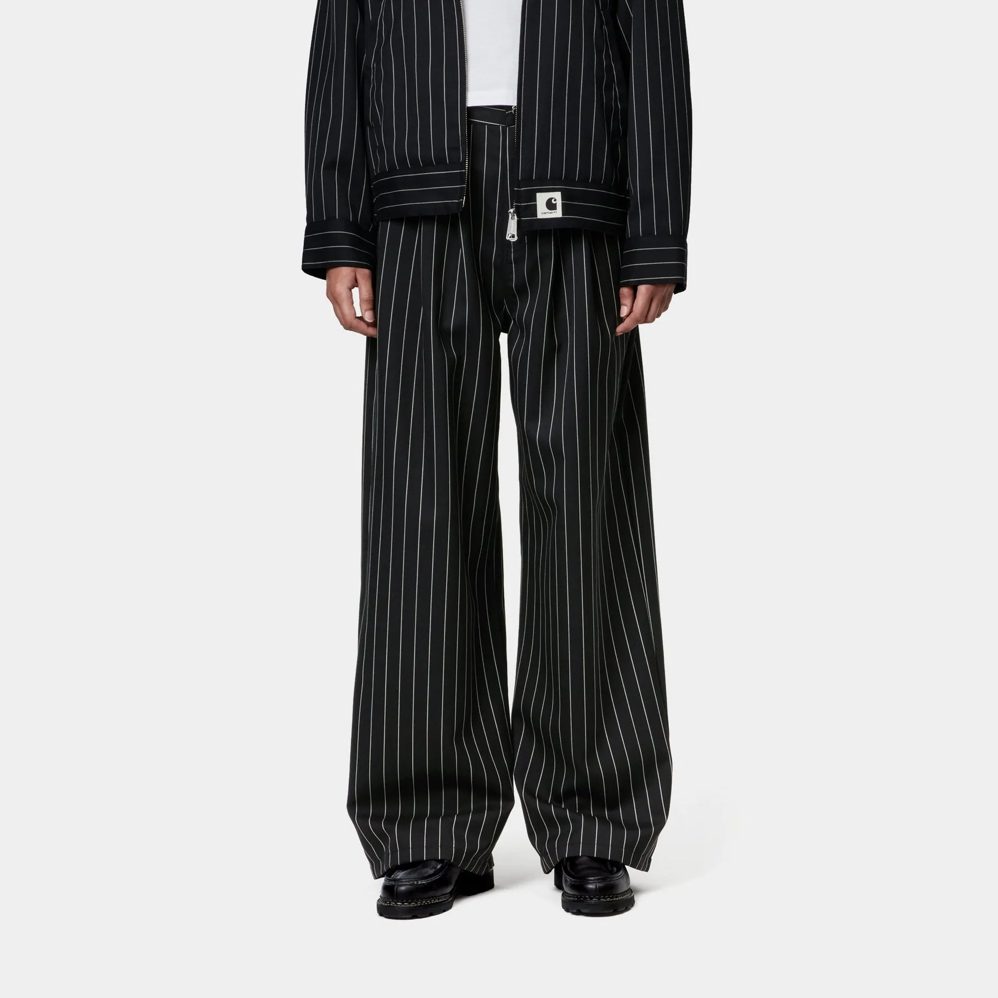 Womens Seaton Stripe Pant | Black / Wax Carhartt WIP