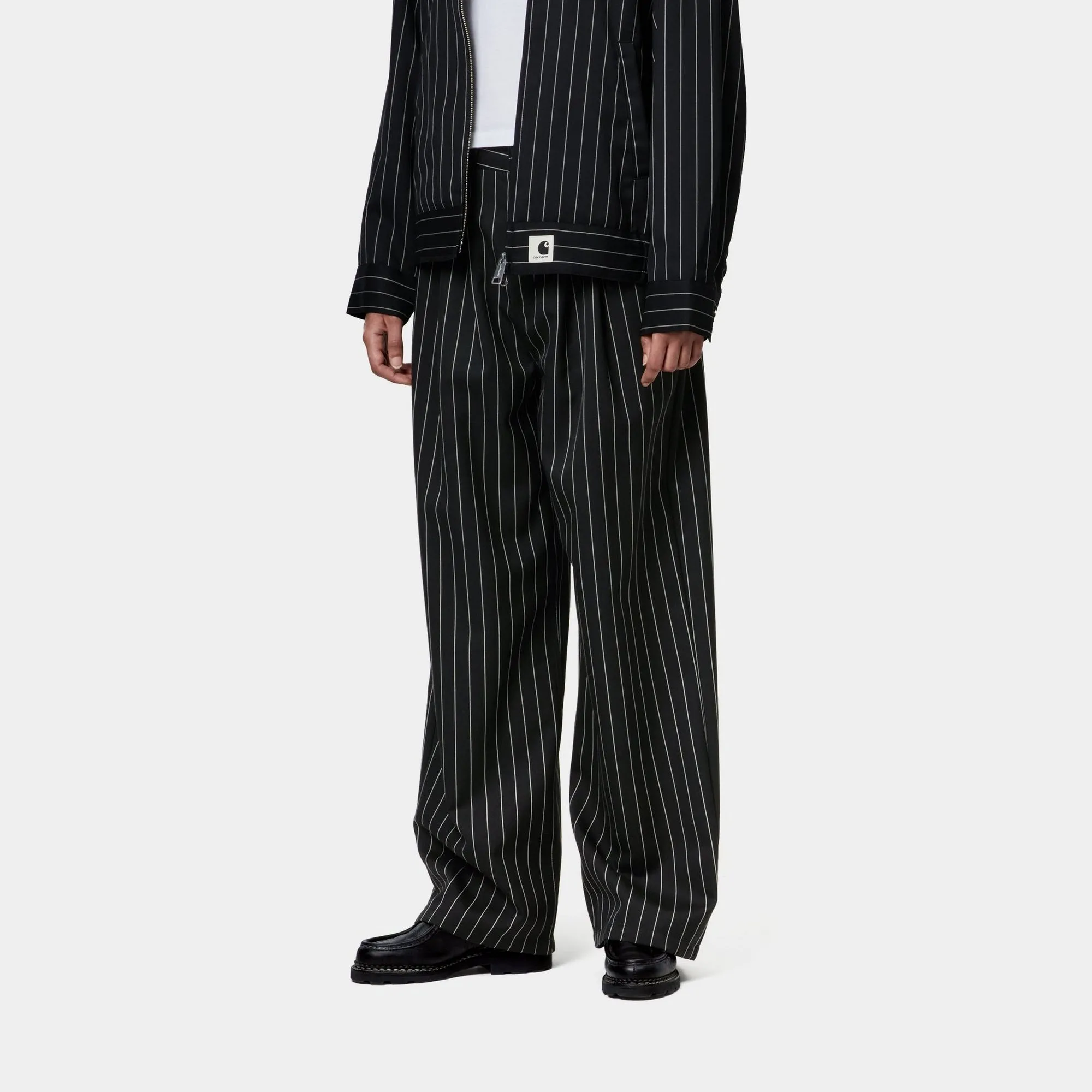 Womens Seaton Stripe Pant | Black / Wax Carhartt WIP