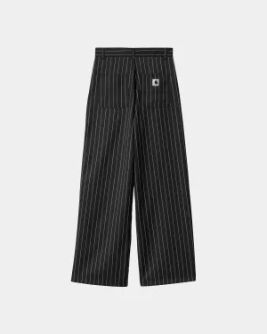 Womens Seaton Stripe Pant | Black / Wax Carhartt WIP
