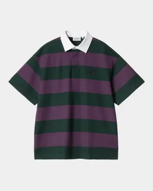 Womens Seffner Stripe Polo T-Shirt | Conifer Carhartt WIP