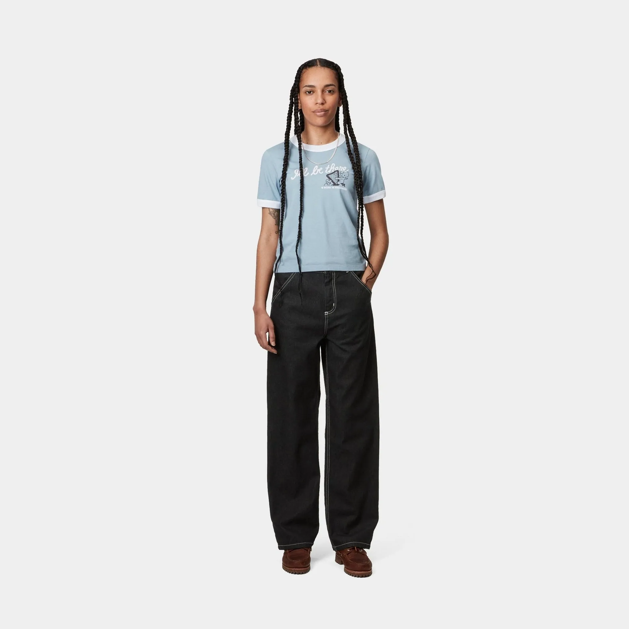 Womens Simple Pant | Black (stone washed) Carhartt WIP