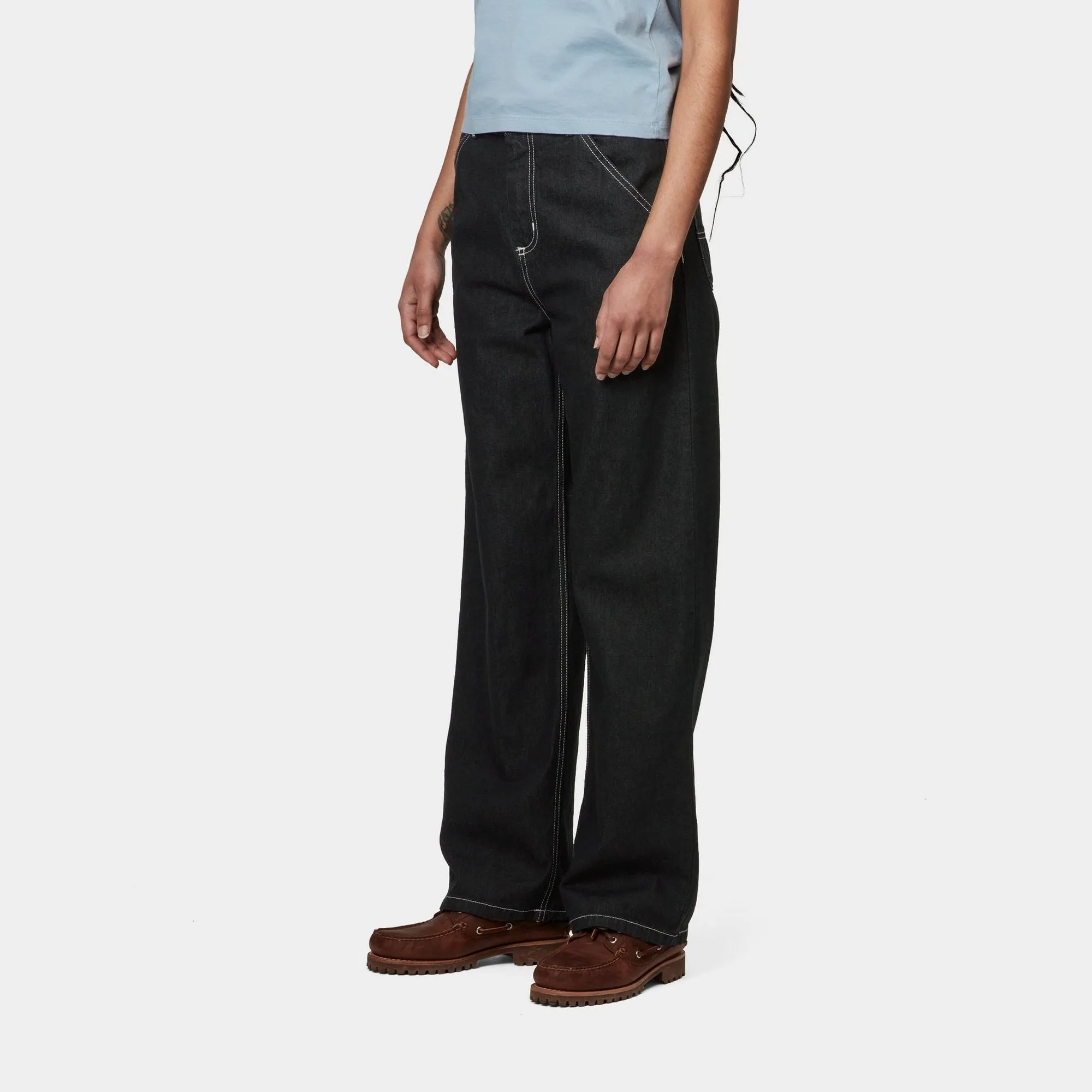 Womens Simple Pant | Black (stone washed) Carhartt WIP