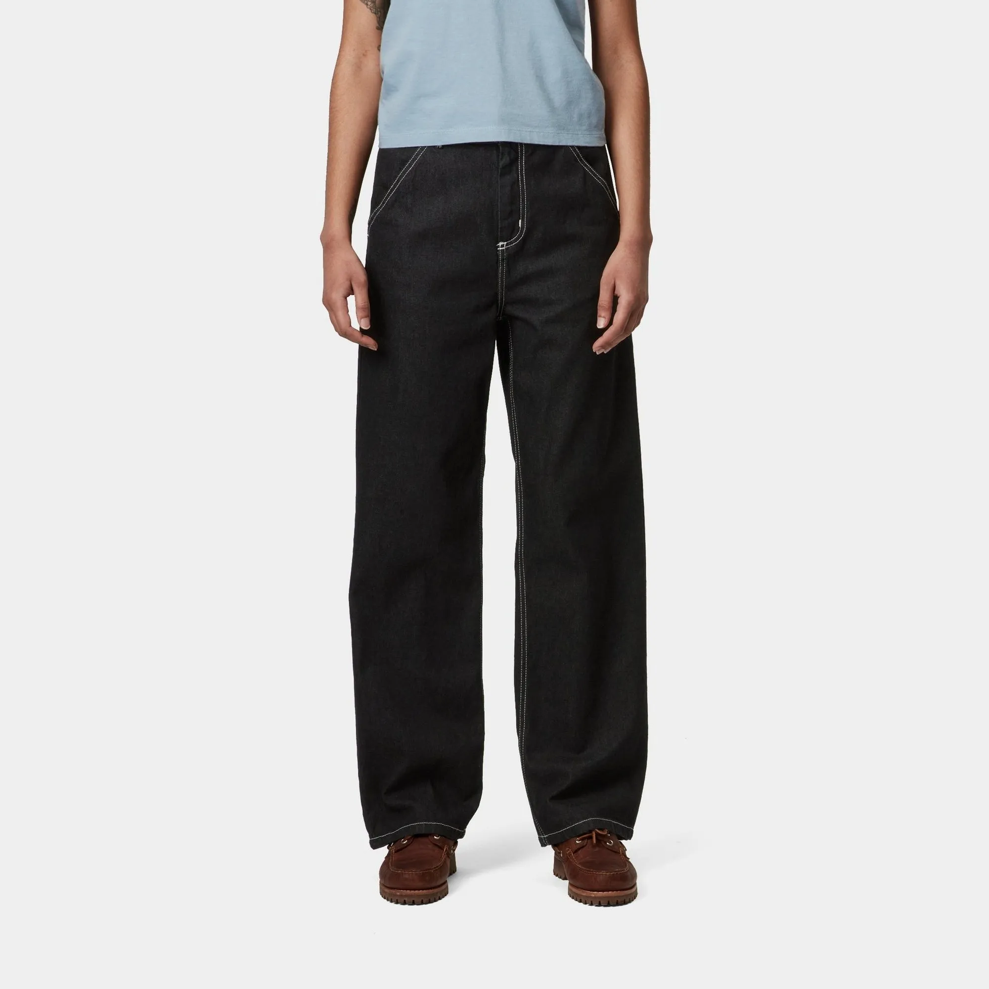 Womens Simple Pant | Black (stone washed) Carhartt WIP