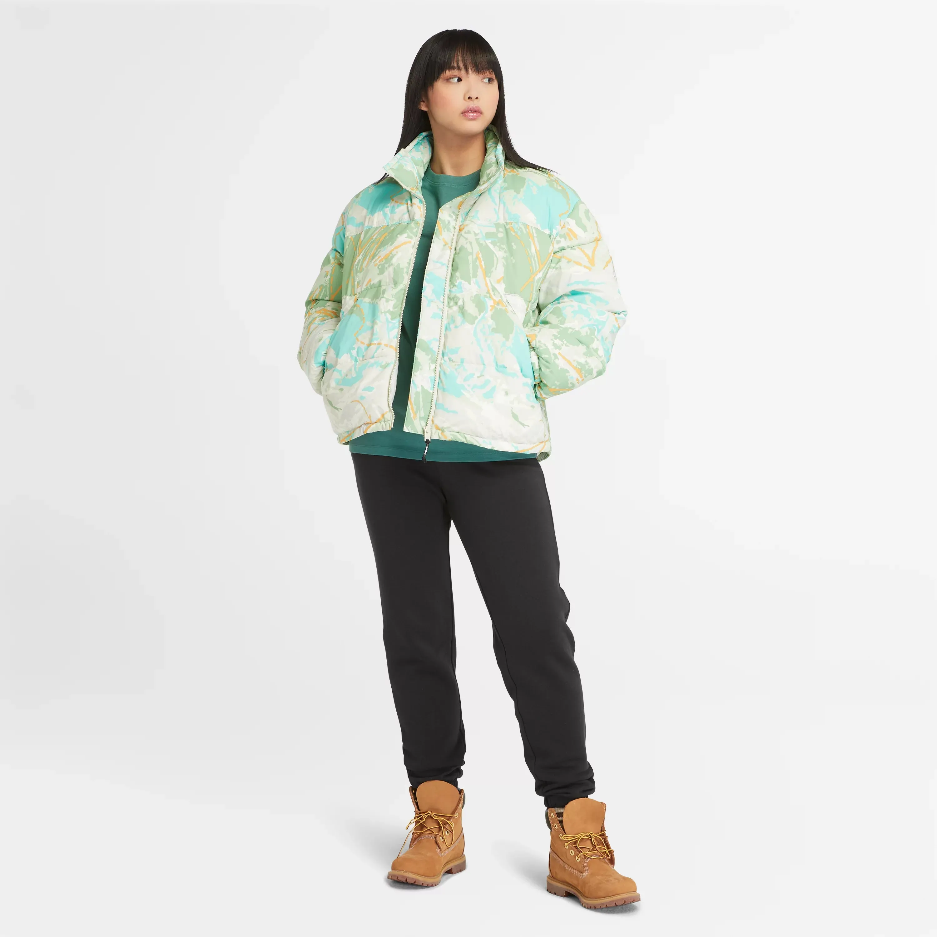 Womens Ski School Water-Repellent Puffer Jacket