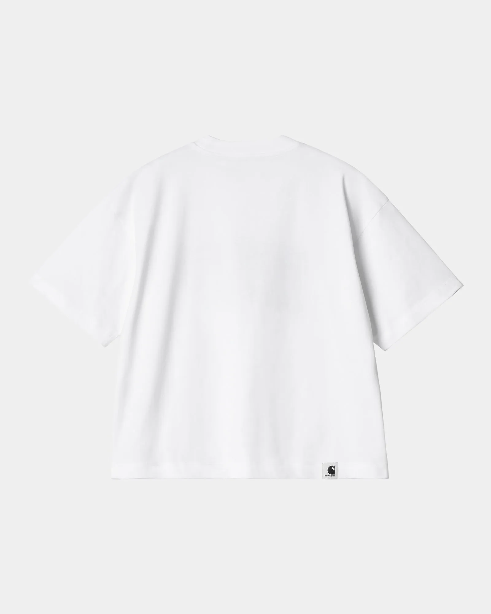 Womens WIP T-Shirt | White / Dusky Blue Carhartt WIP