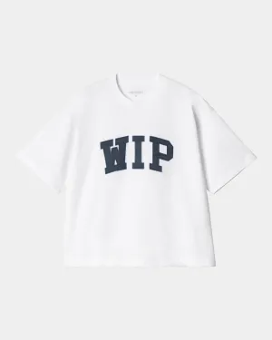 Womens WIP T-Shirt | White / Dusky Blue Carhartt WIP