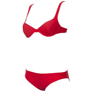 WOMEN'S WIRE BIKINI SOLID - HIBISCUS/HIBISCUS