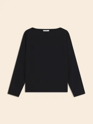 Wool-Blend Scuba Dolman Top Banana Republic