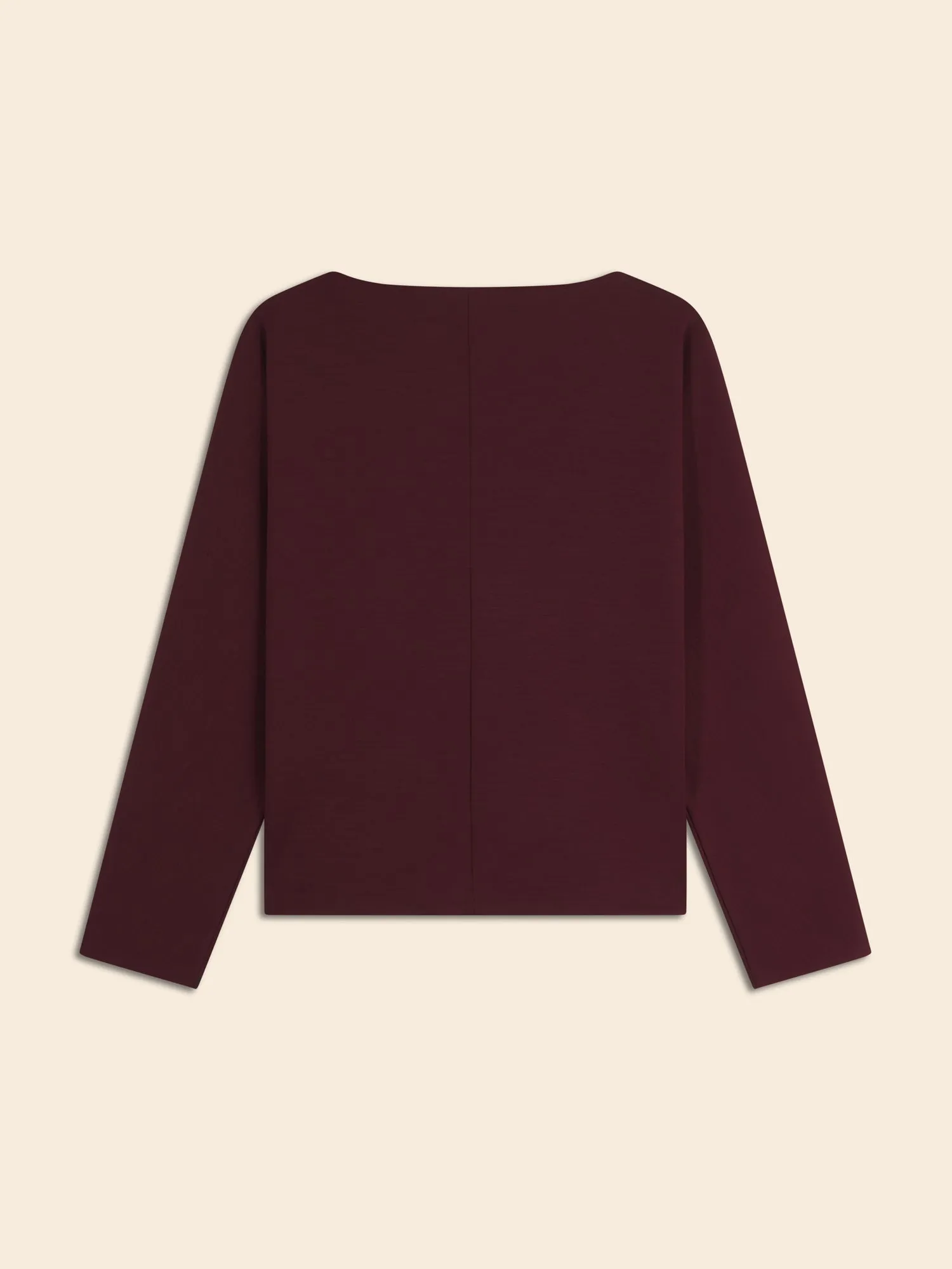 Wool-Blend Scuba Dolman Top Banana Republic