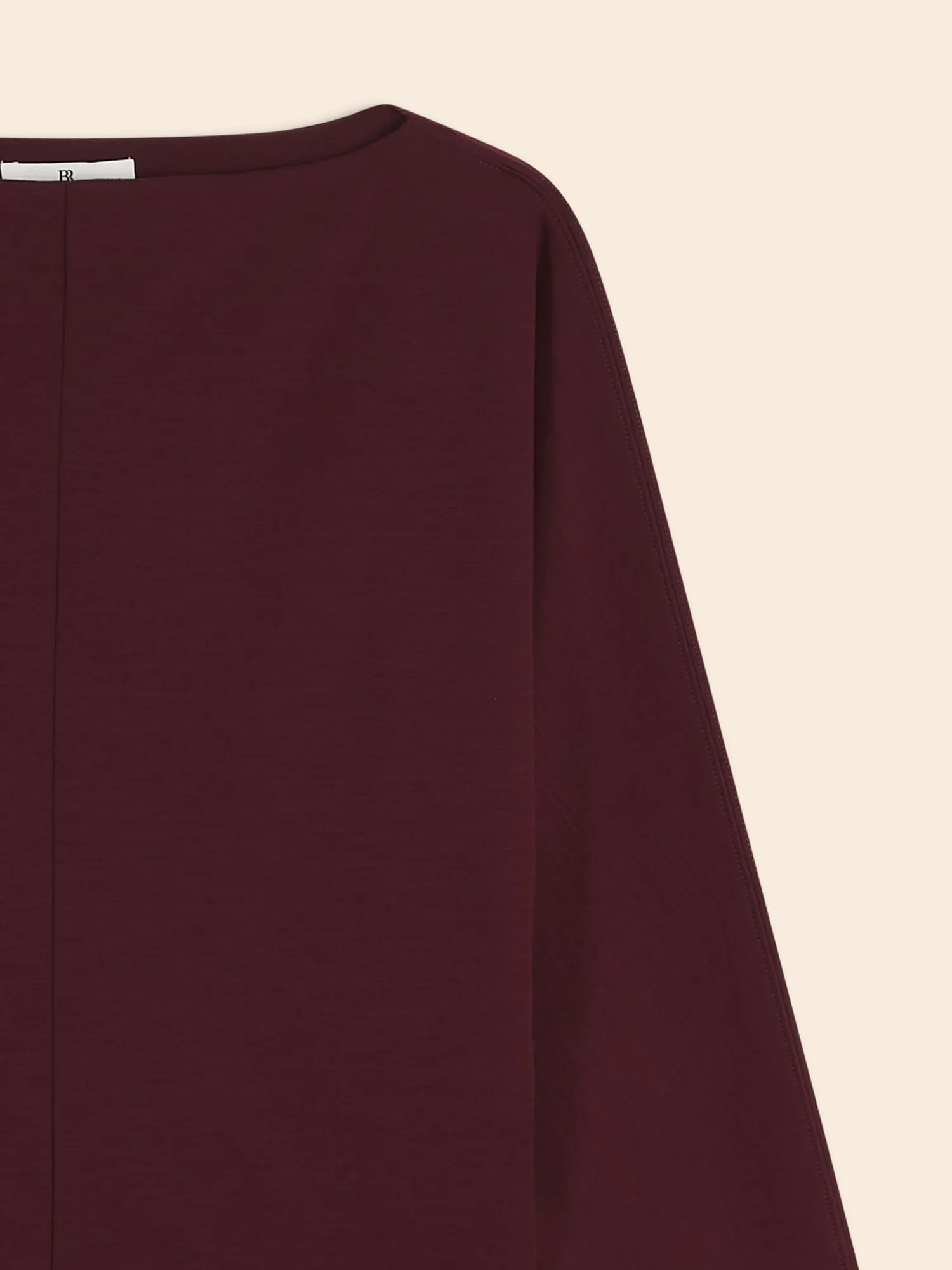 Wool-Blend Scuba Dolman Top Banana Republic