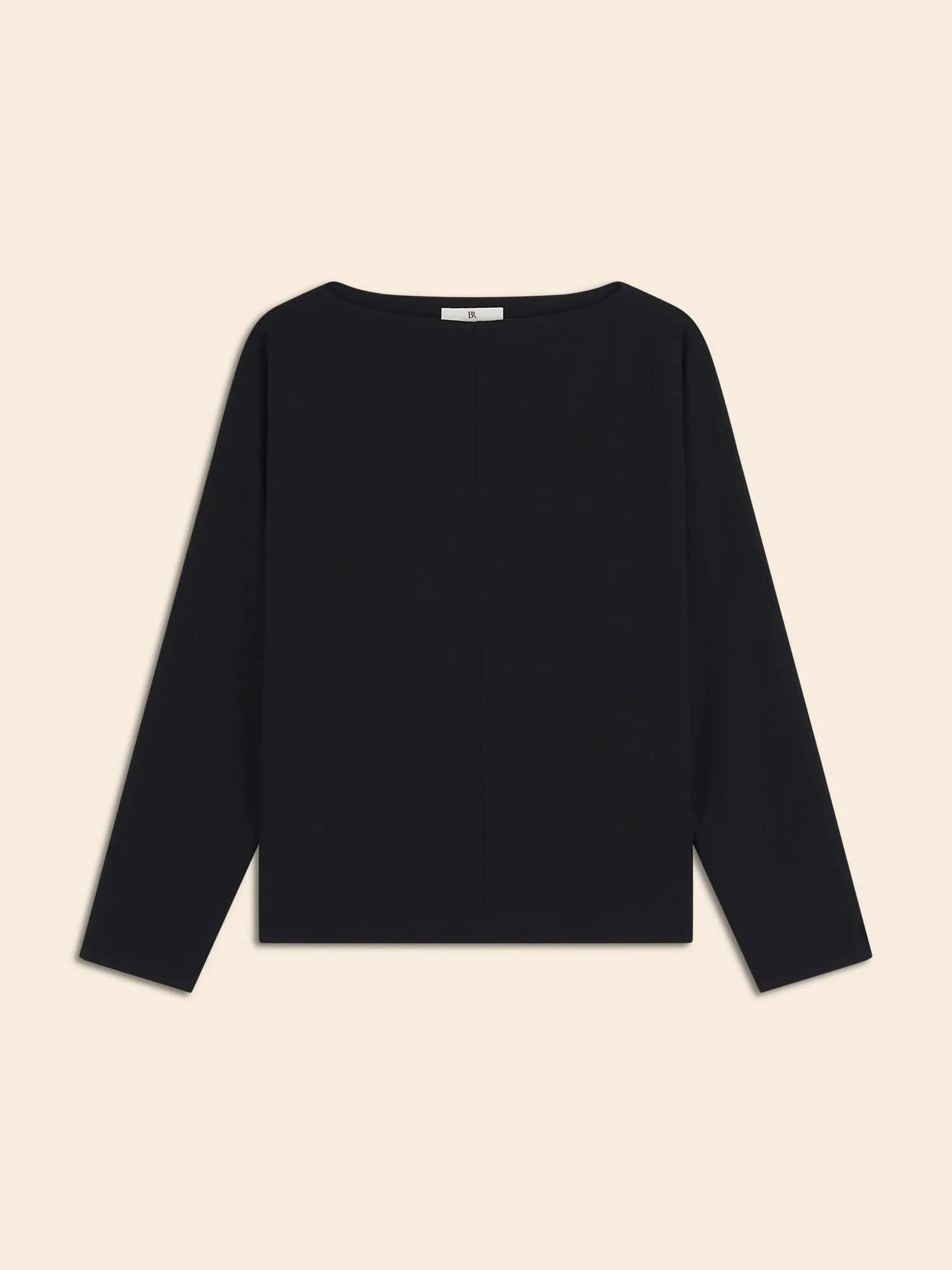 Wool-Blend Scuba Dolman Top Banana Republic